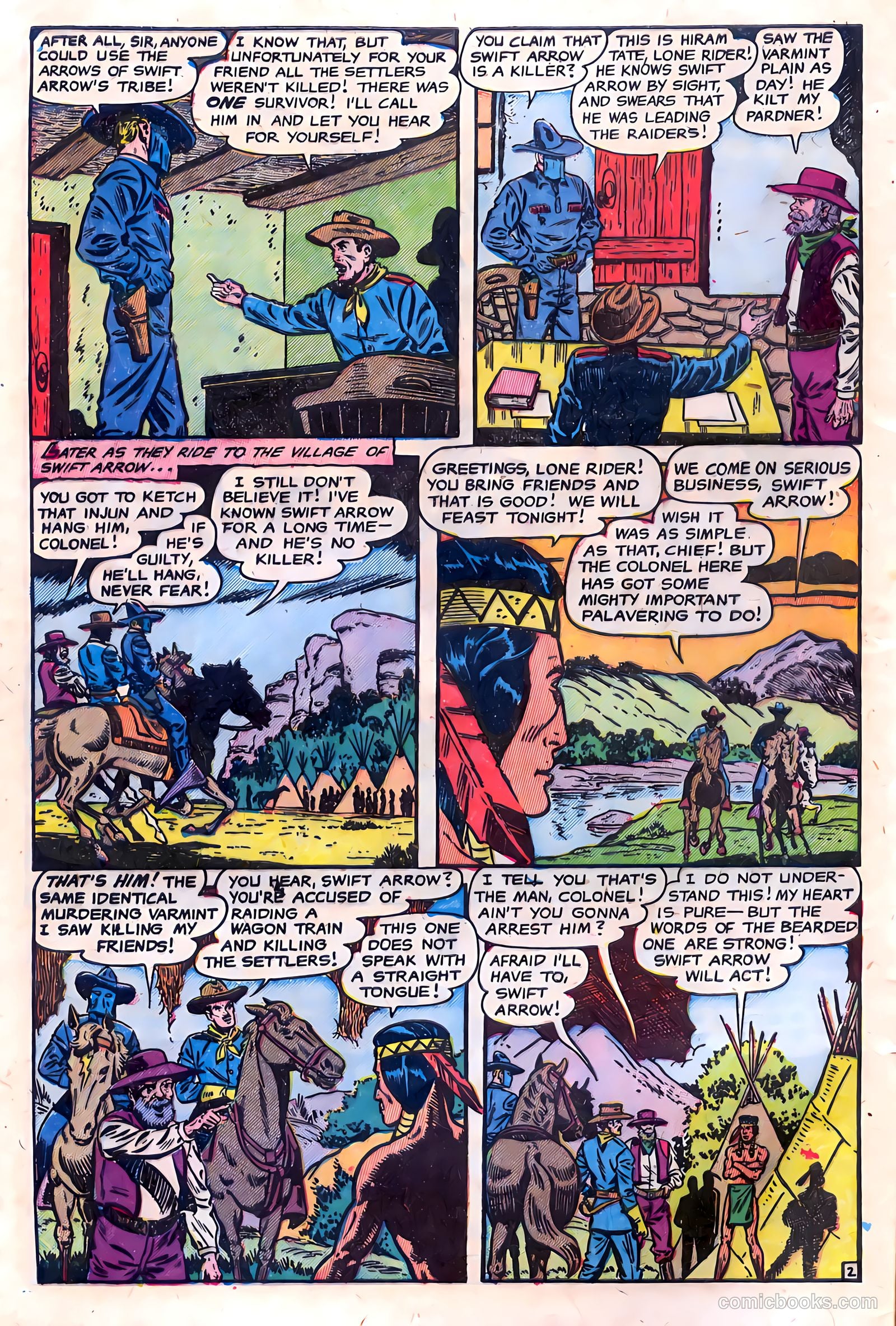 The Lone Rider #15 (1950) — page 4 of 36