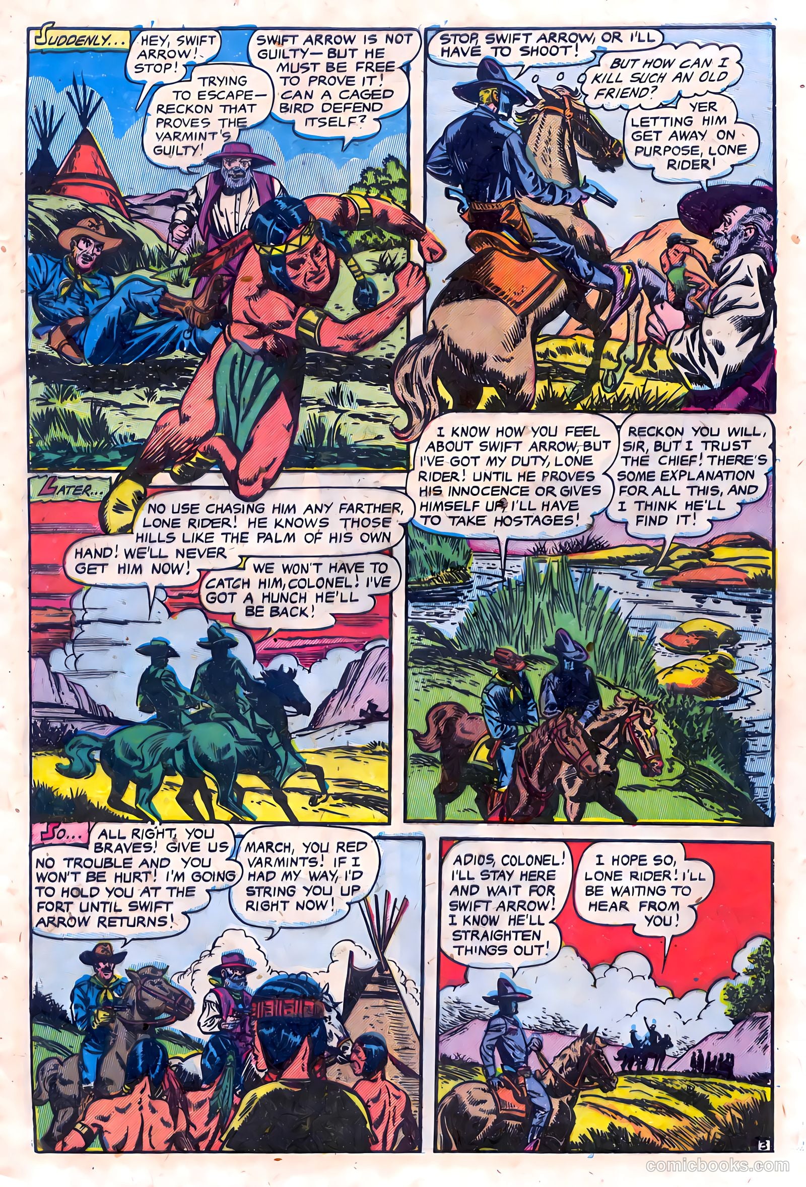 The Lone Rider #15 (1950) — page 5 of 36
