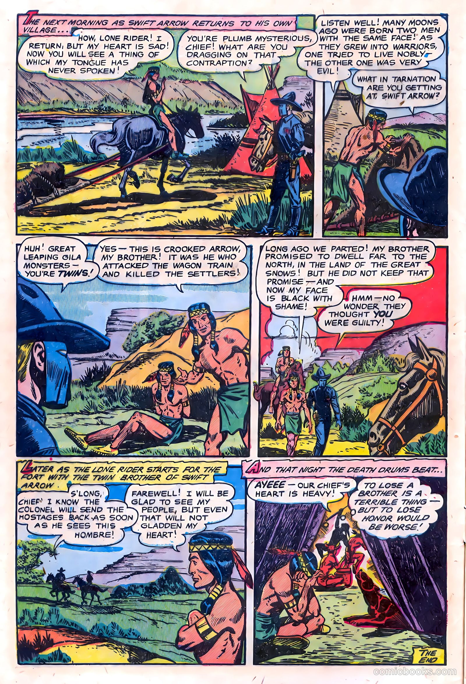 The Lone Rider #15 (1950) — page 8 of 36