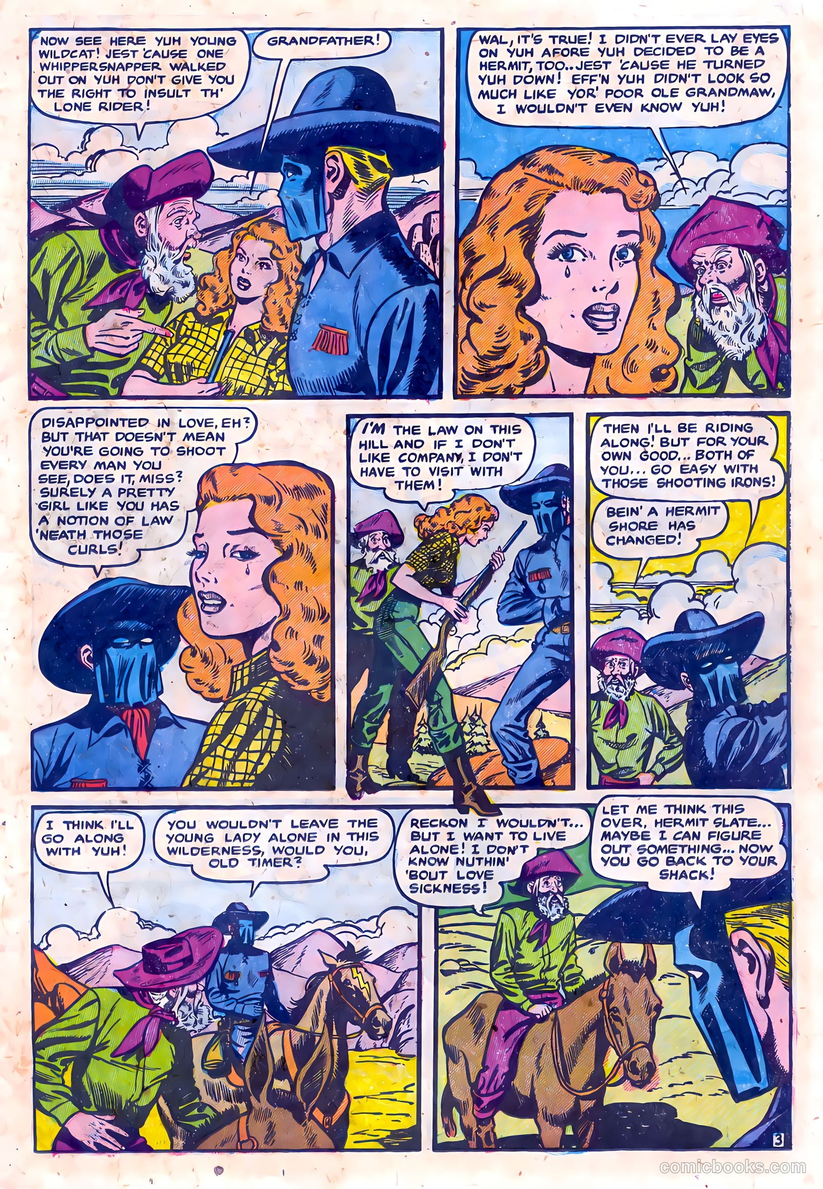 The Lone Rider #15 (1950) — page 11 of 36