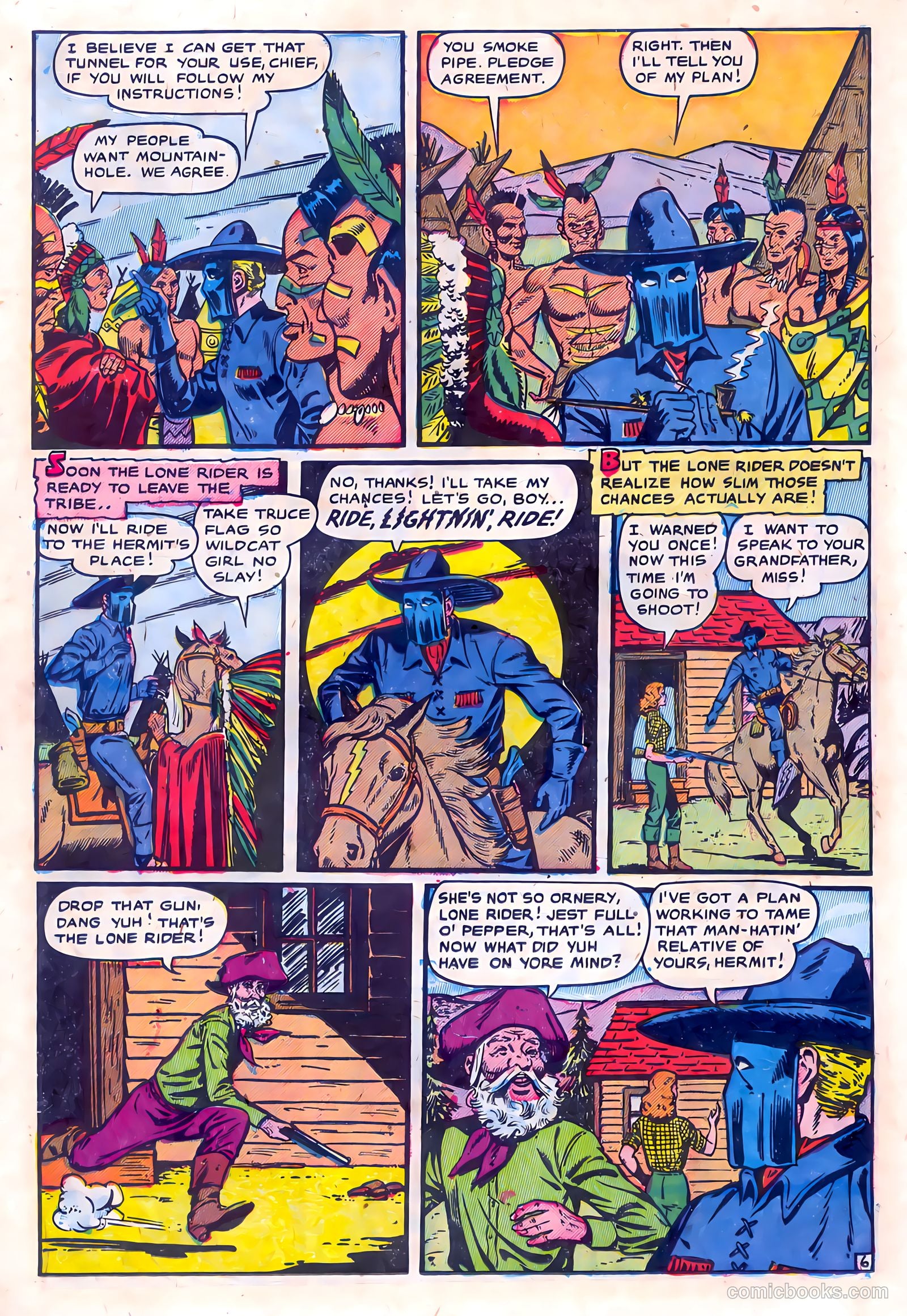 The Lone Rider #15 (1950) — page 14 of 36