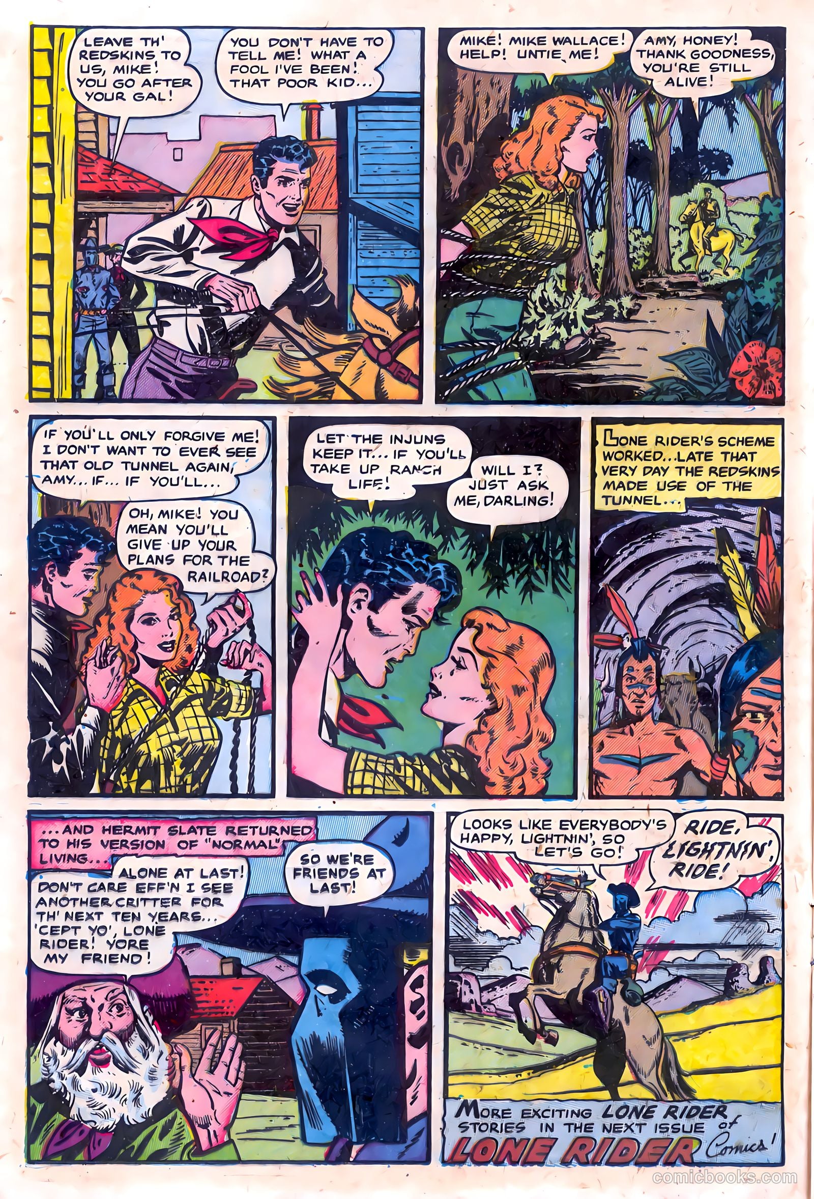 The Lone Rider #15 (1950) — page 16 of 36
