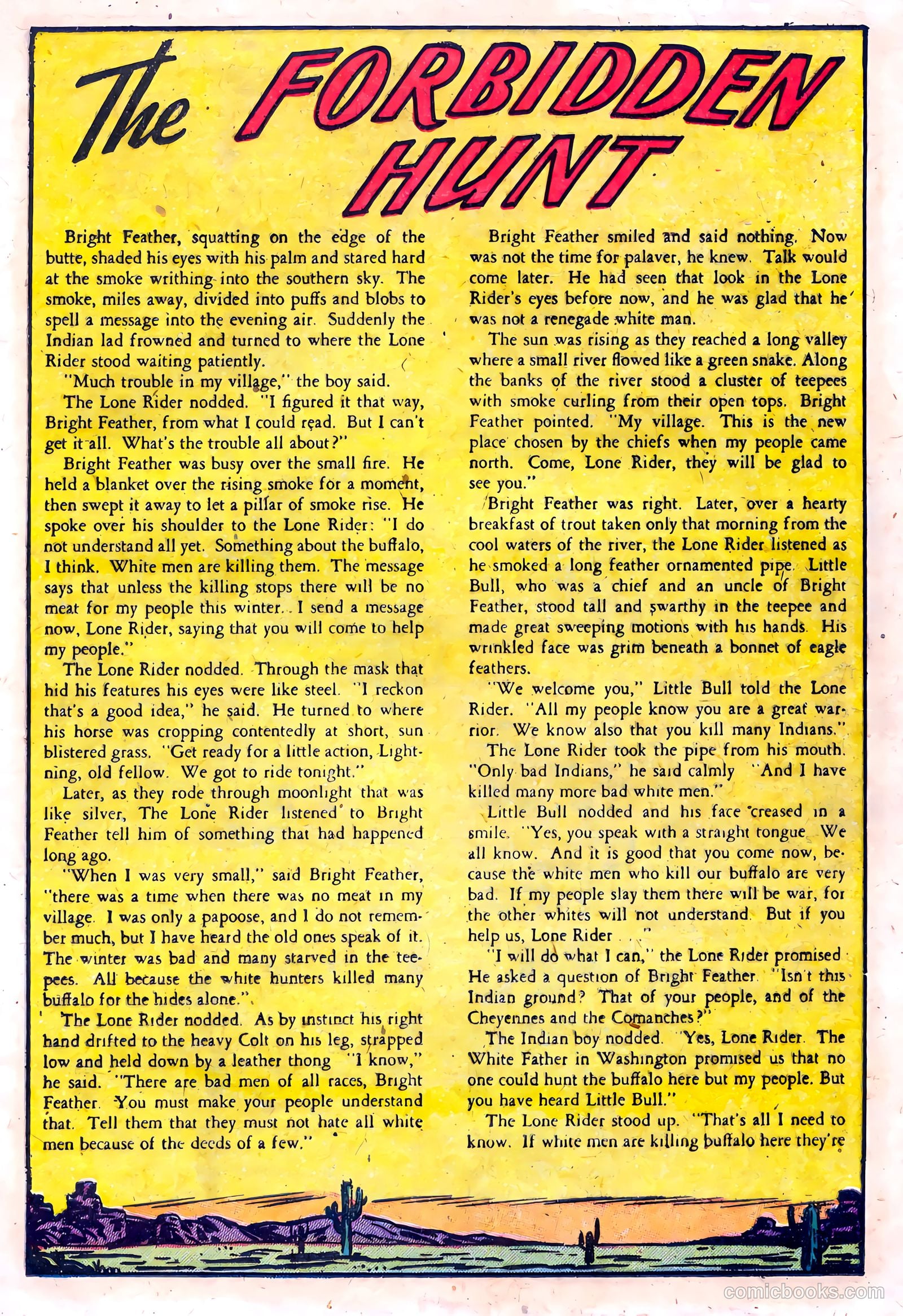 The Lone Rider #15 (1950) — page 17 of 36