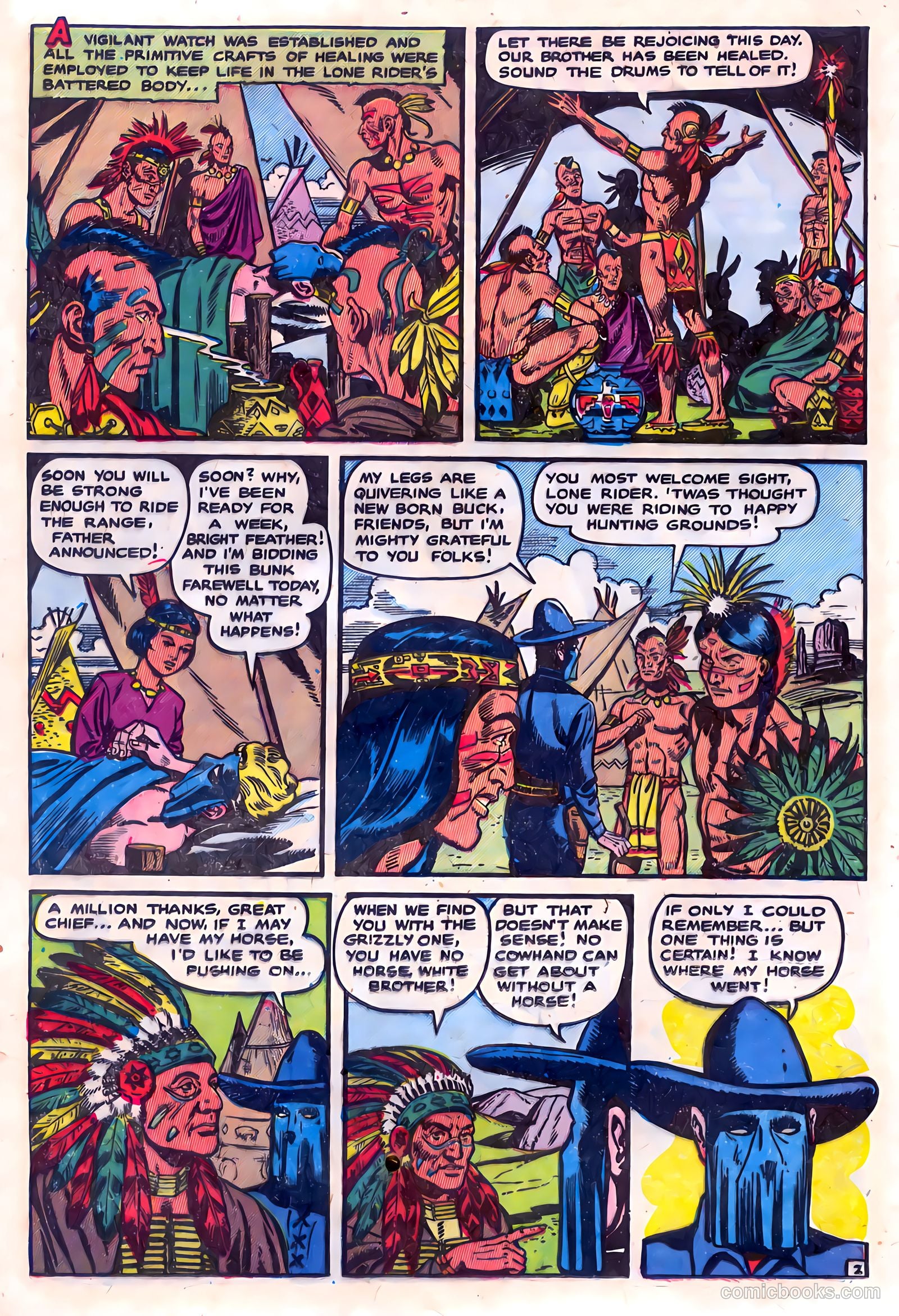 The Lone Rider #15 (1950) — page 20 of 36