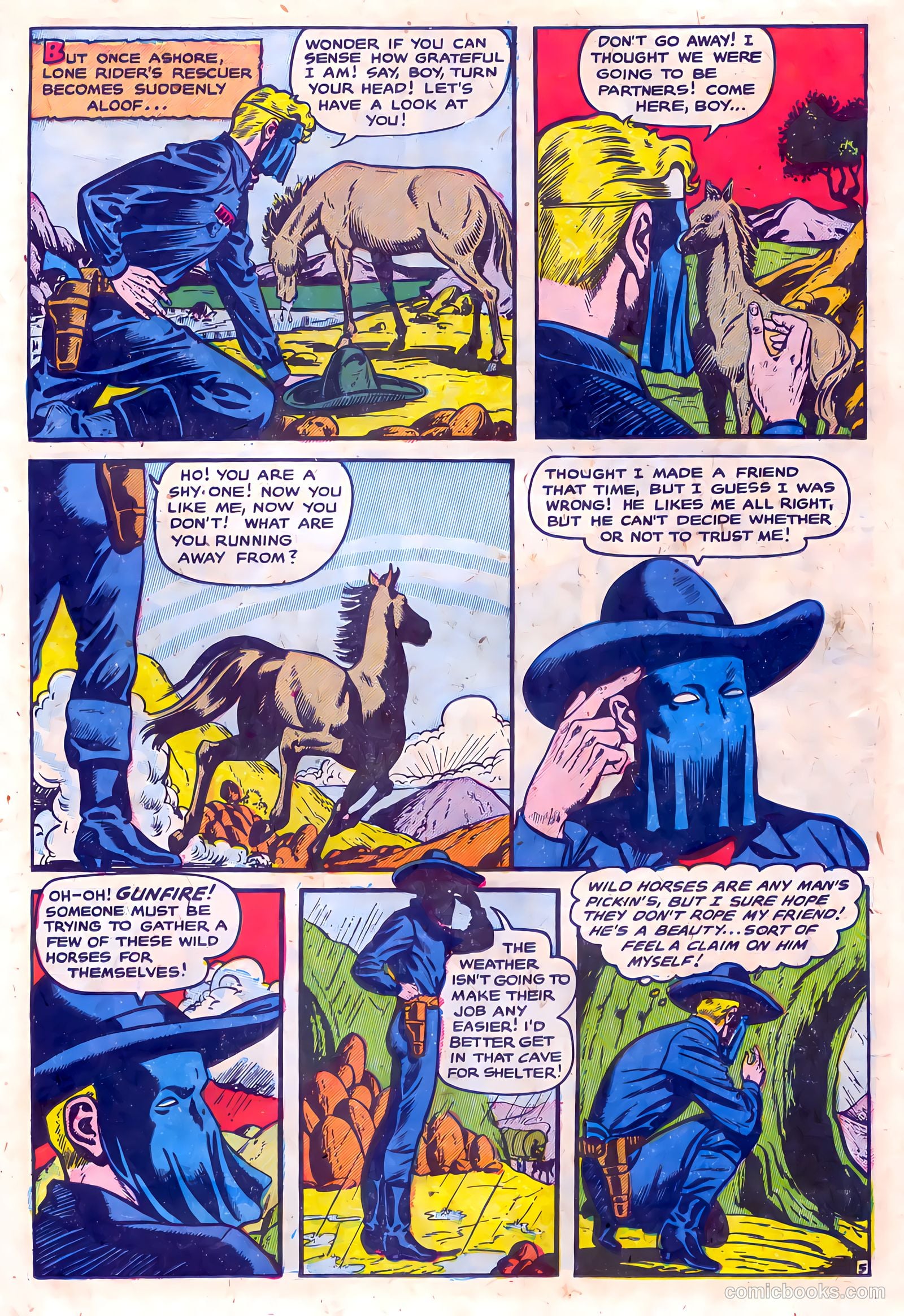 The Lone Rider #15 (1950) — page 23 of 36