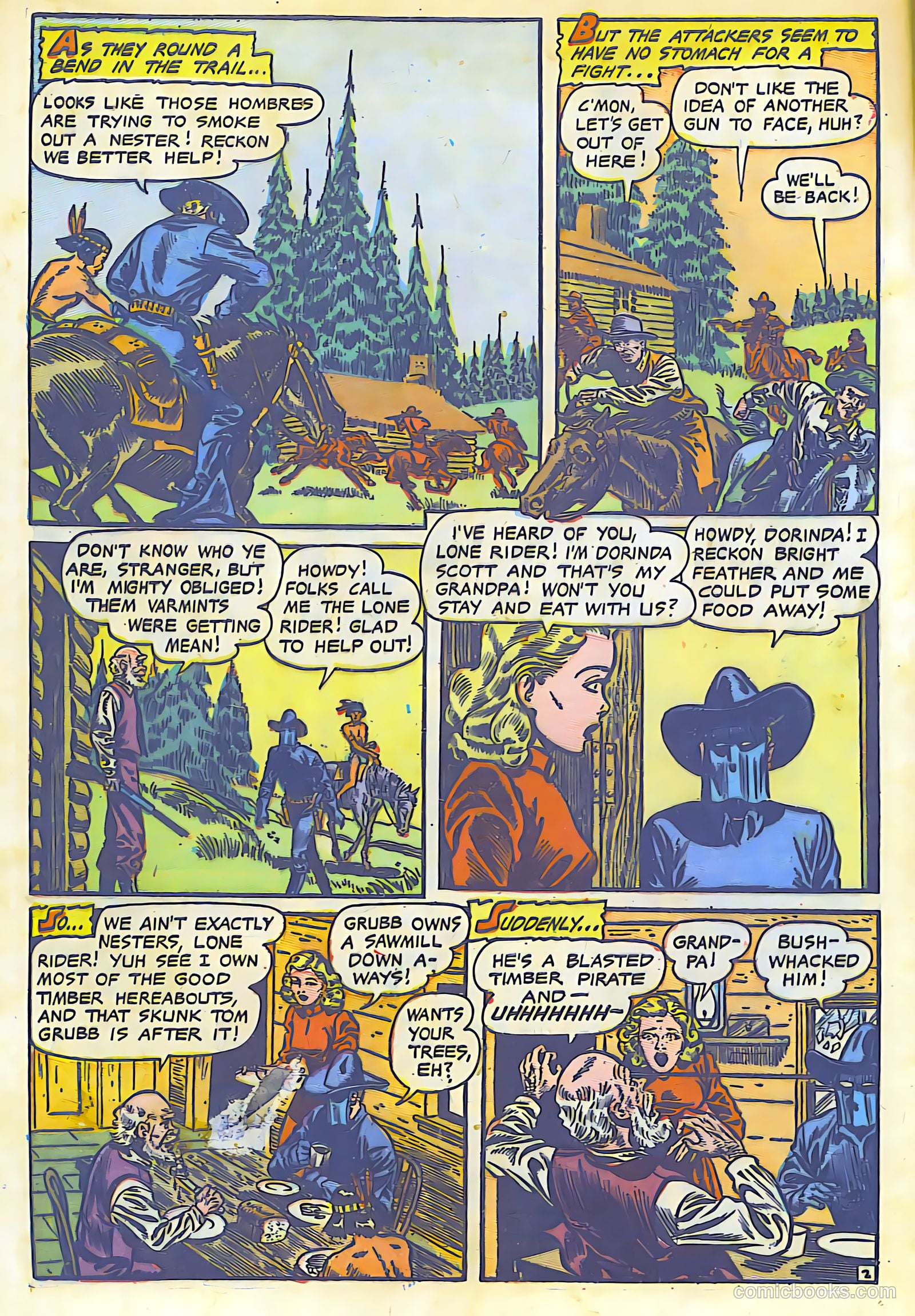 The Lone Rider #13 (1950) — page 3 of 28