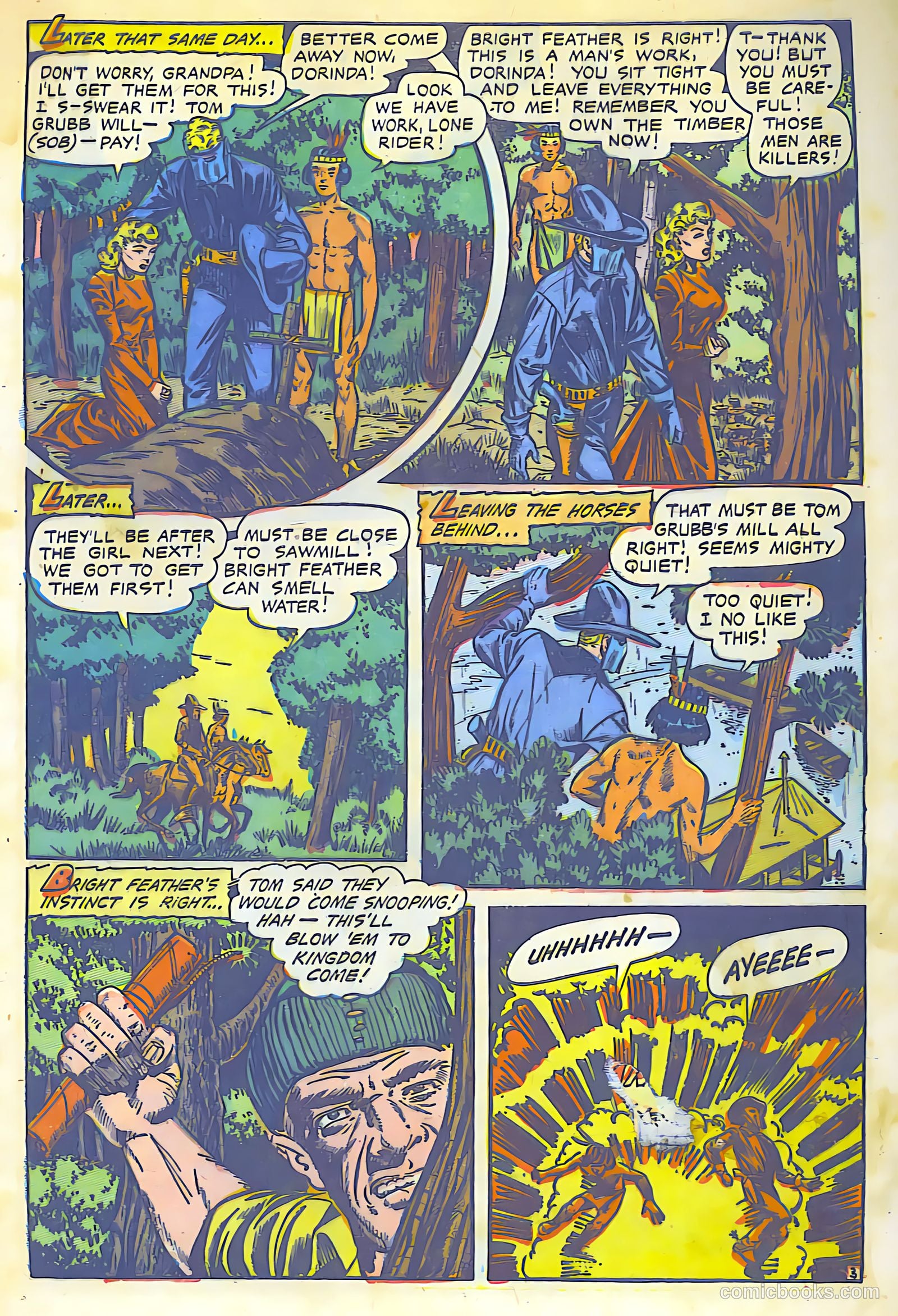 The Lone Rider #13 (1950) — page 4 of 28