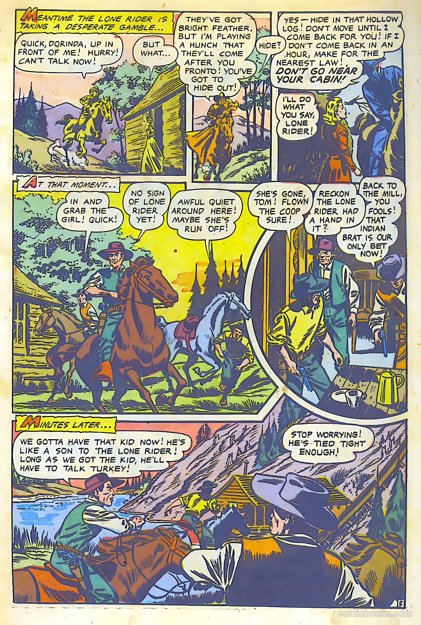 The Lone Rider #13 (1950) — page 6 of 28