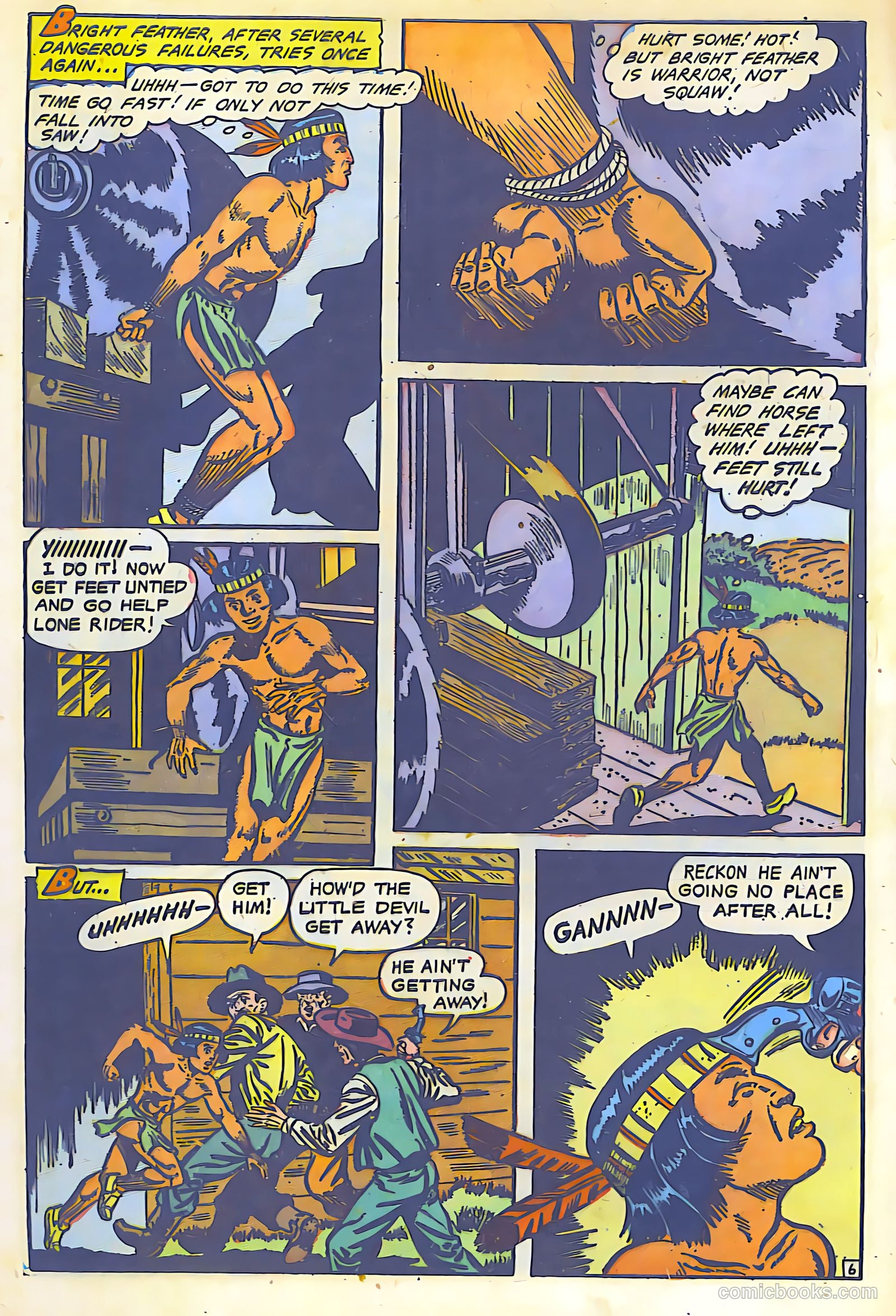 The Lone Rider #13 (1950) — page 7 of 28