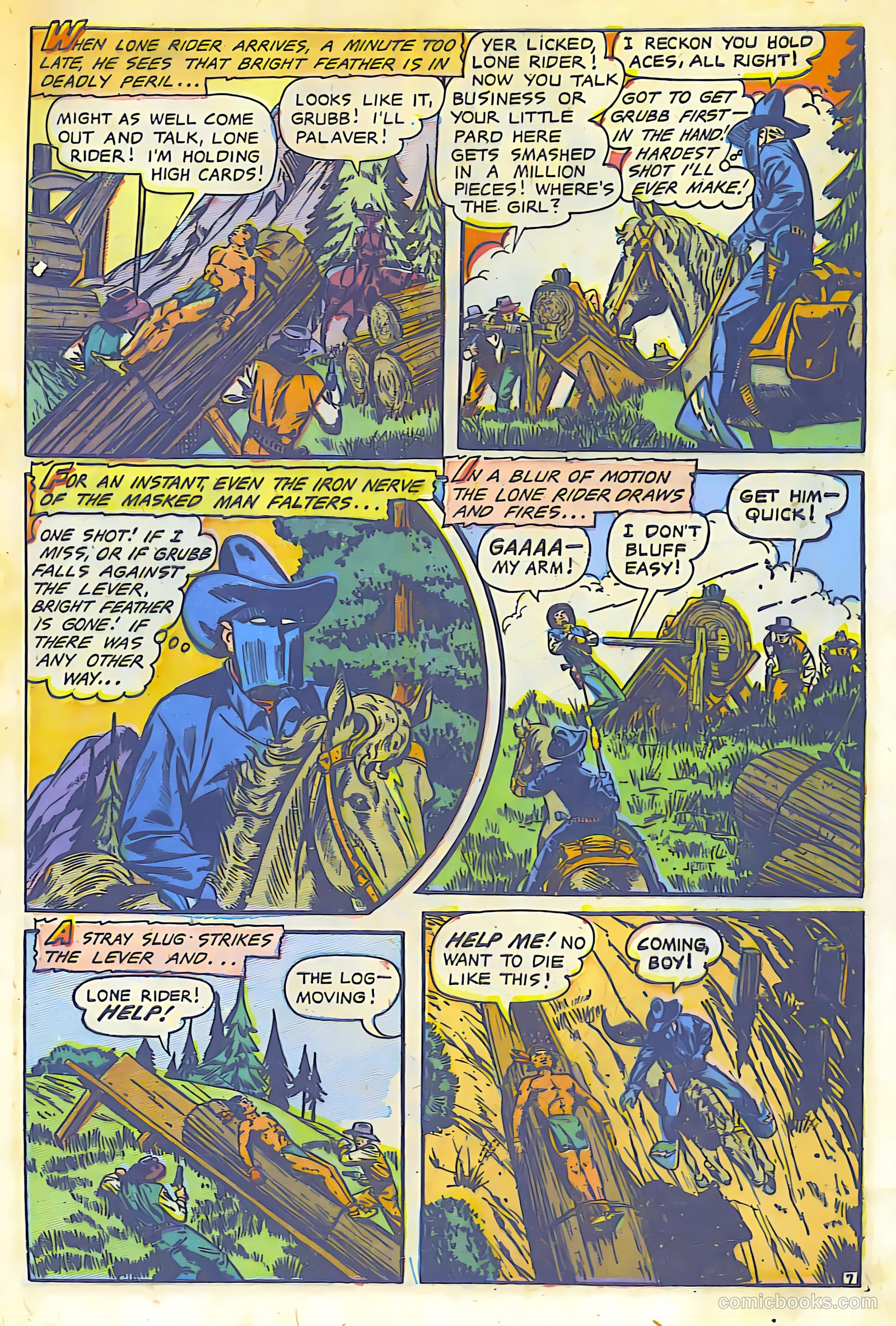 The Lone Rider #13 (1950) — page 8 of 28