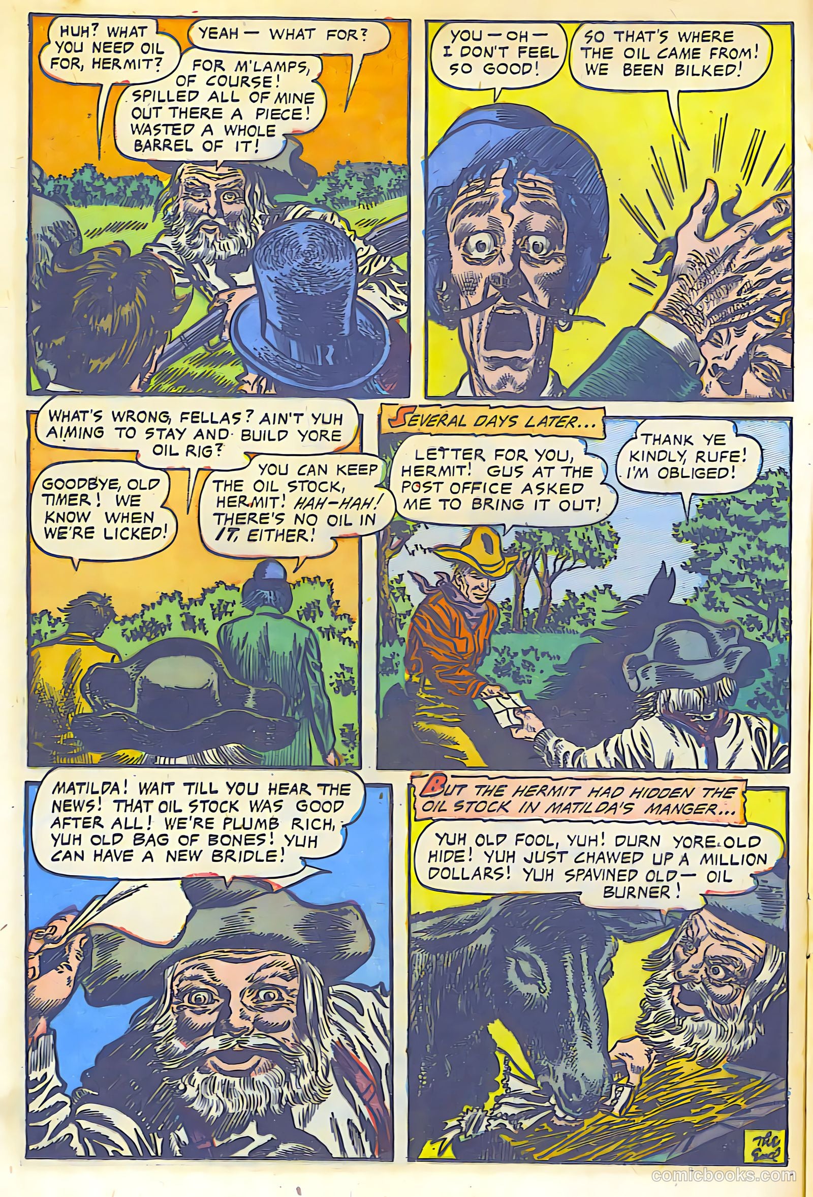 The Lone Rider #13 (1950) — page 15 of 28
