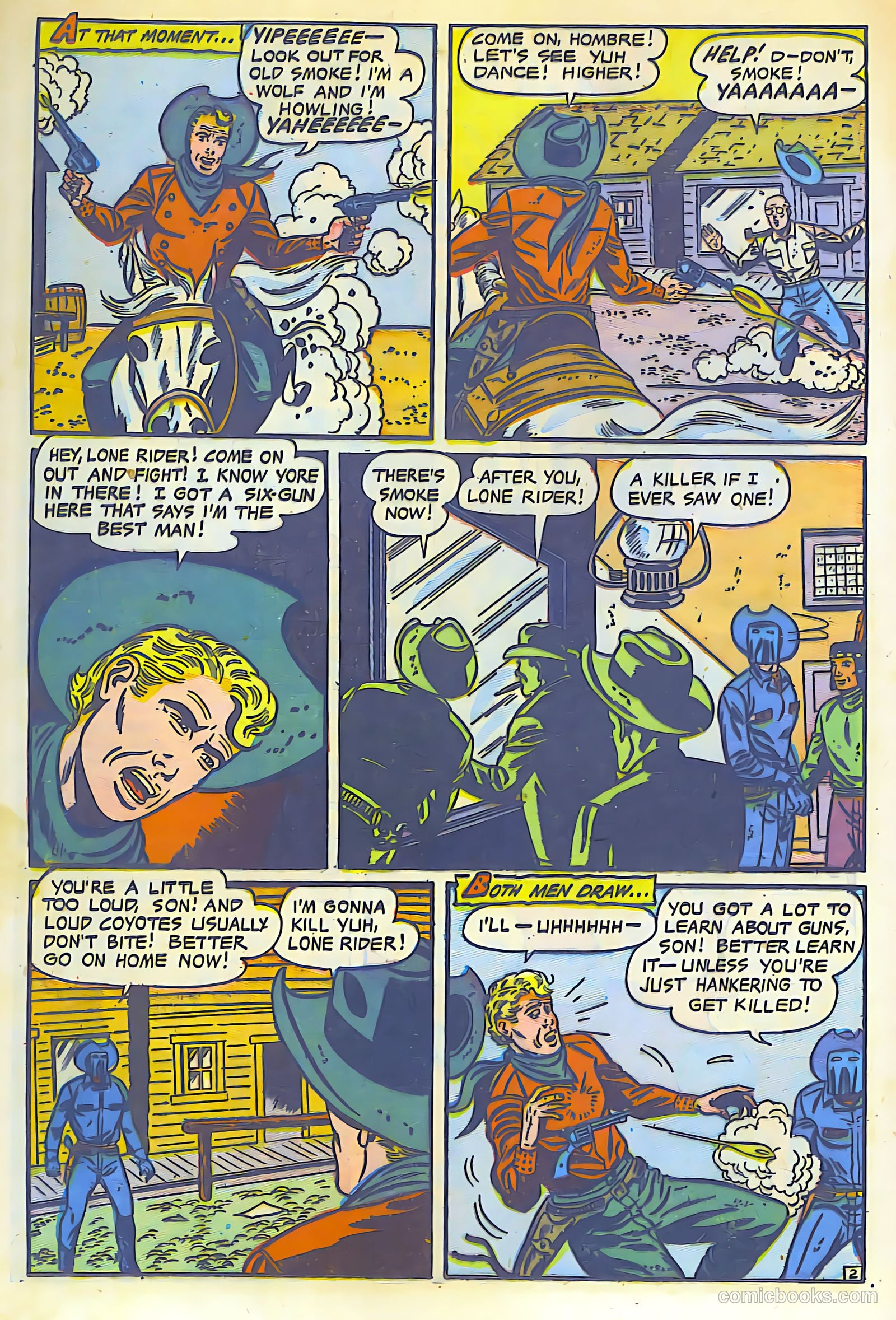 The Lone Rider #13 (1950) — page 17 of 28