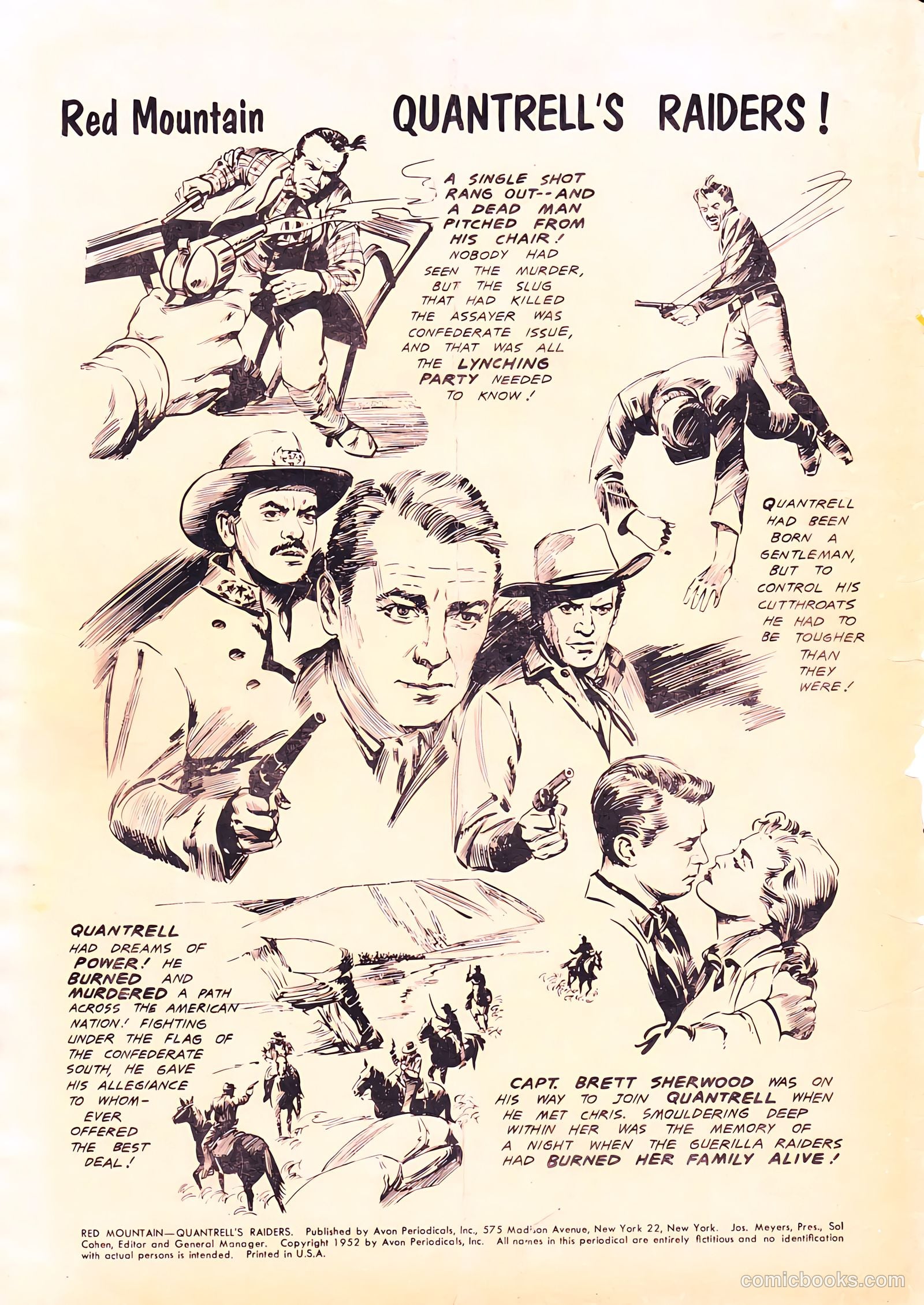 Red Mountain Featuring Quantrell's Raiders #1 (1952) — page 2 of 36