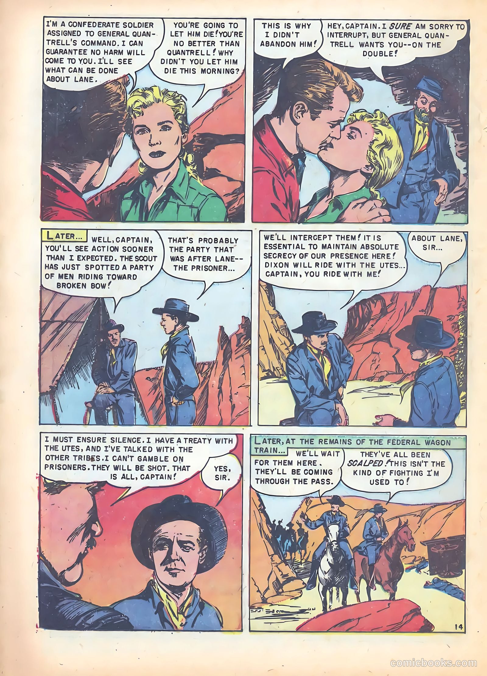 Red Mountain Featuring Quantrell's Raiders #1 (1952) — page 20 of 36