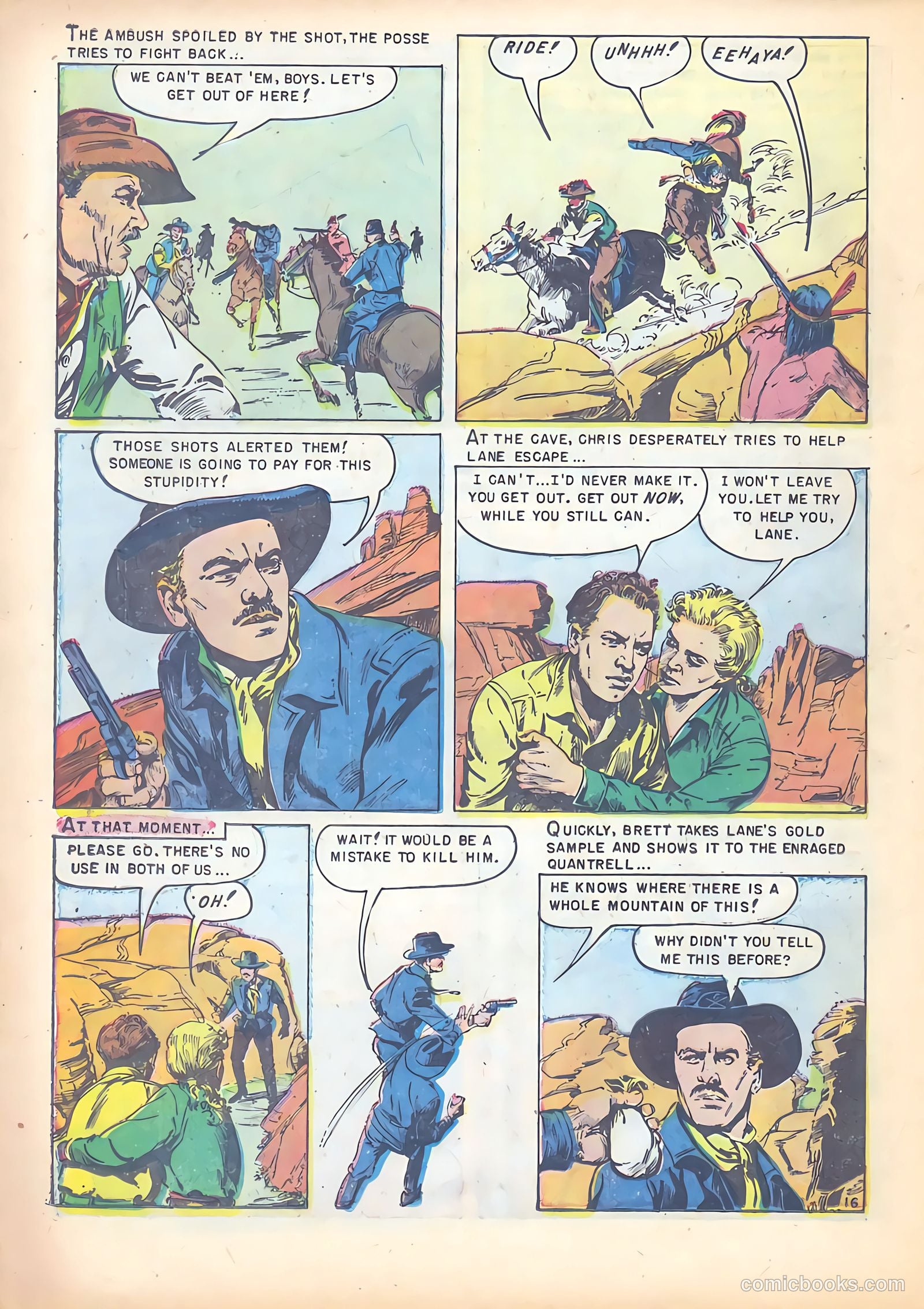 Red Mountain Featuring Quantrell's Raiders #1 (1952) — page 22 of 36