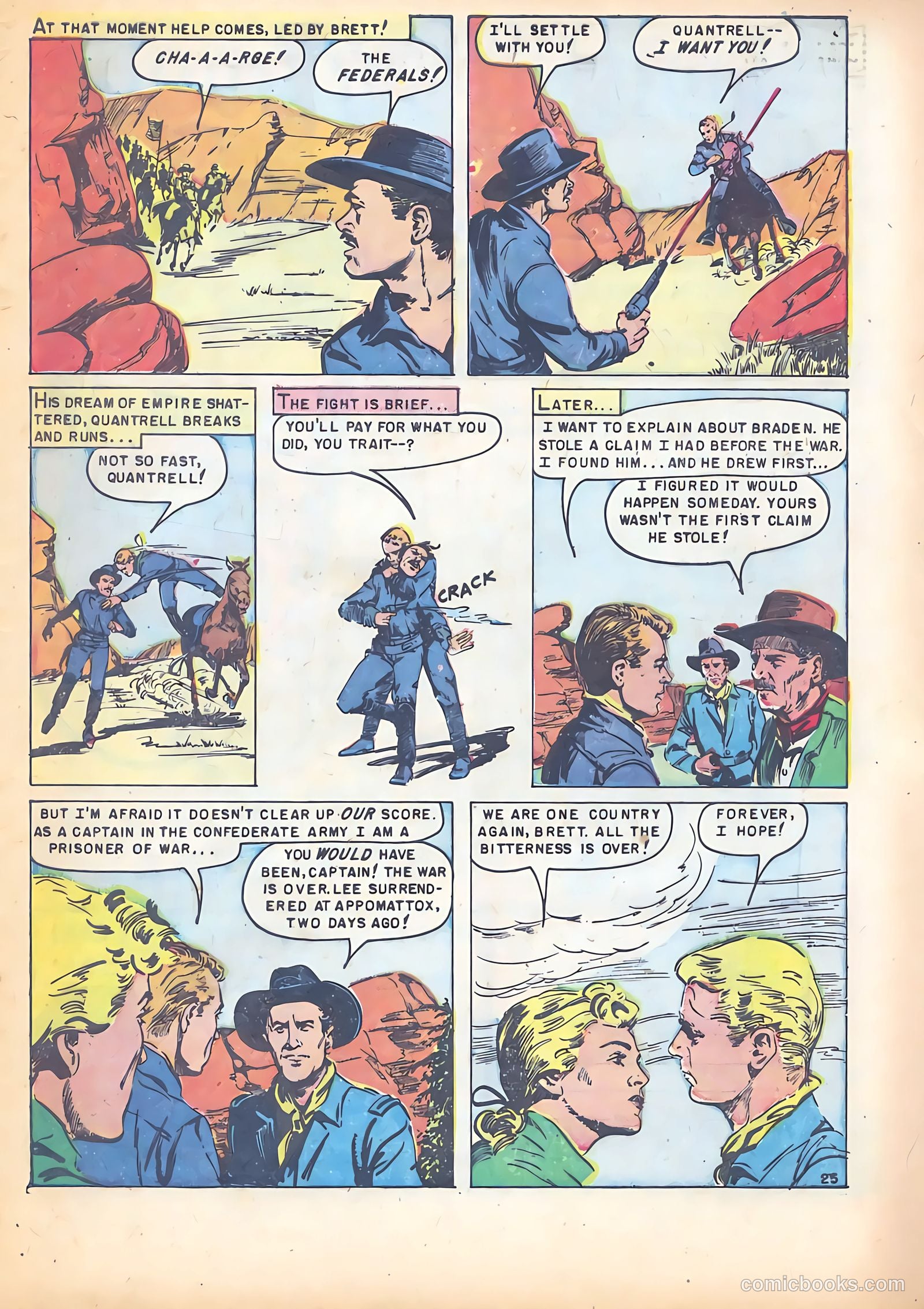 Red Mountain Featuring Quantrell's Raiders #1 (1952) — page 33 of 36