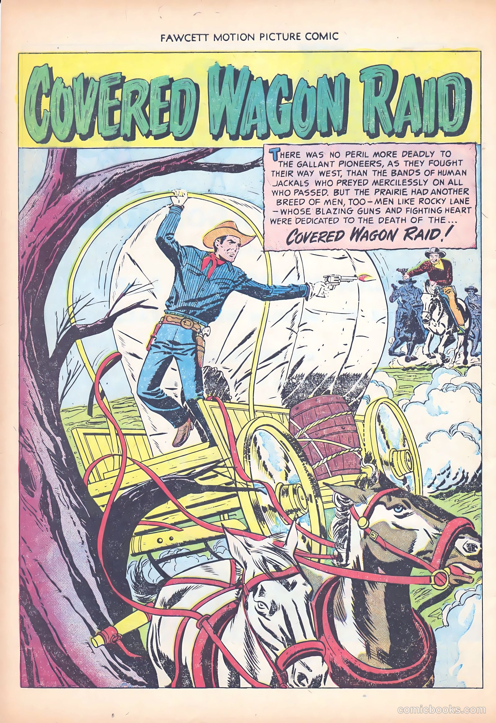 Motion Picture Comics 103 Covered Wagon Raid #1 — page 4 of 36