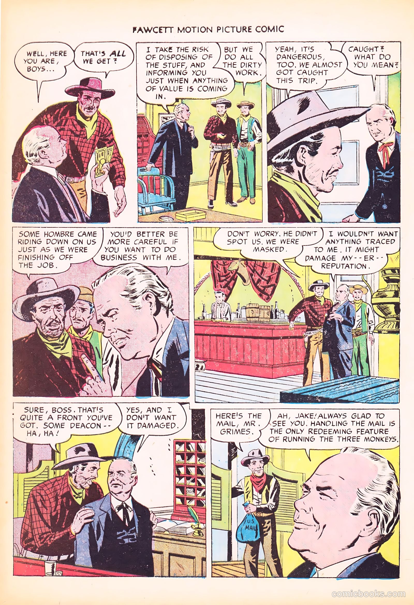Motion Picture Comics 103 Covered Wagon Raid #1 — page 8 of 36