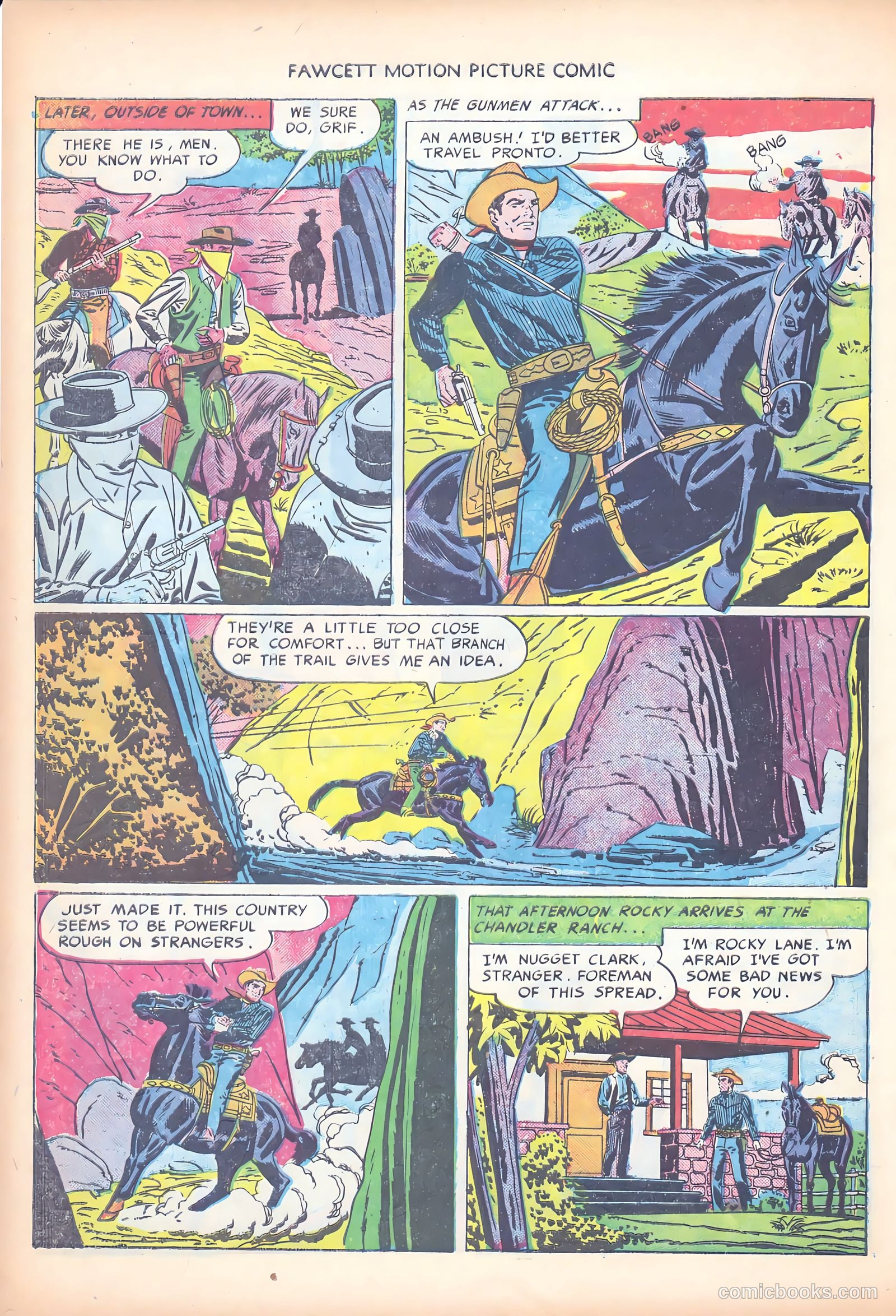 Motion Picture Comics 103 Covered Wagon Raid #1 — page 10 of 36