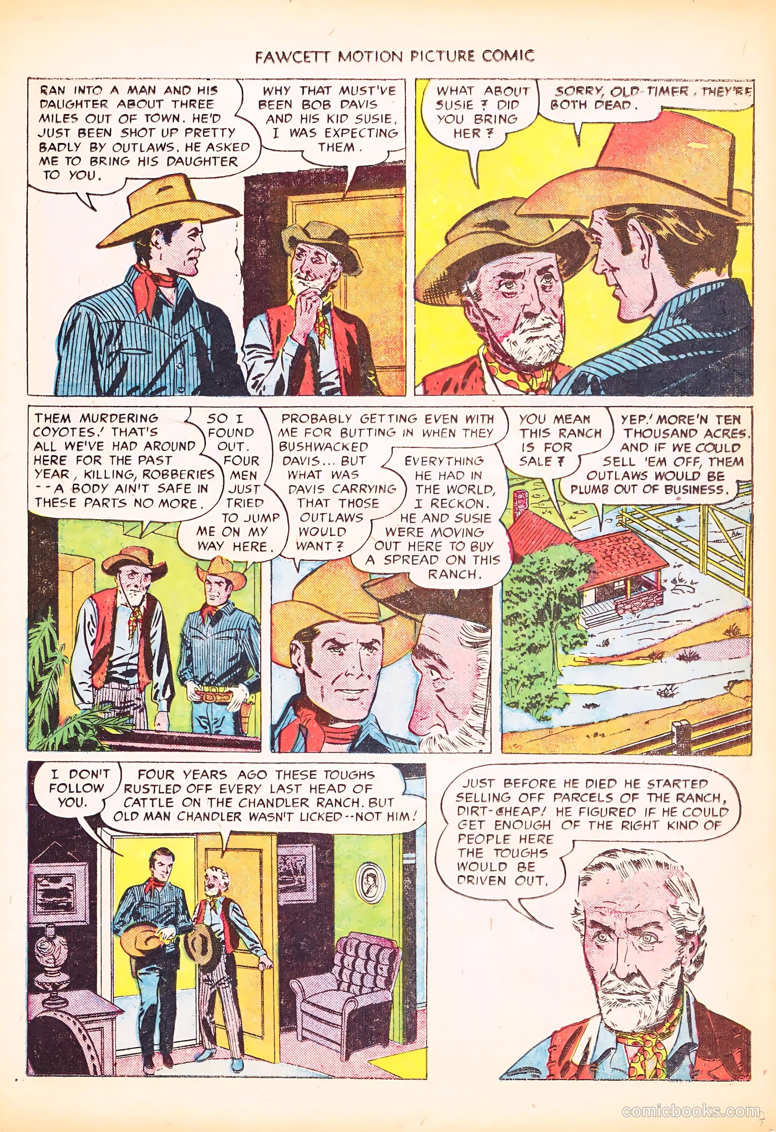 Motion Picture Comics 103 Covered Wagon Raid #1 — page 11 of 36