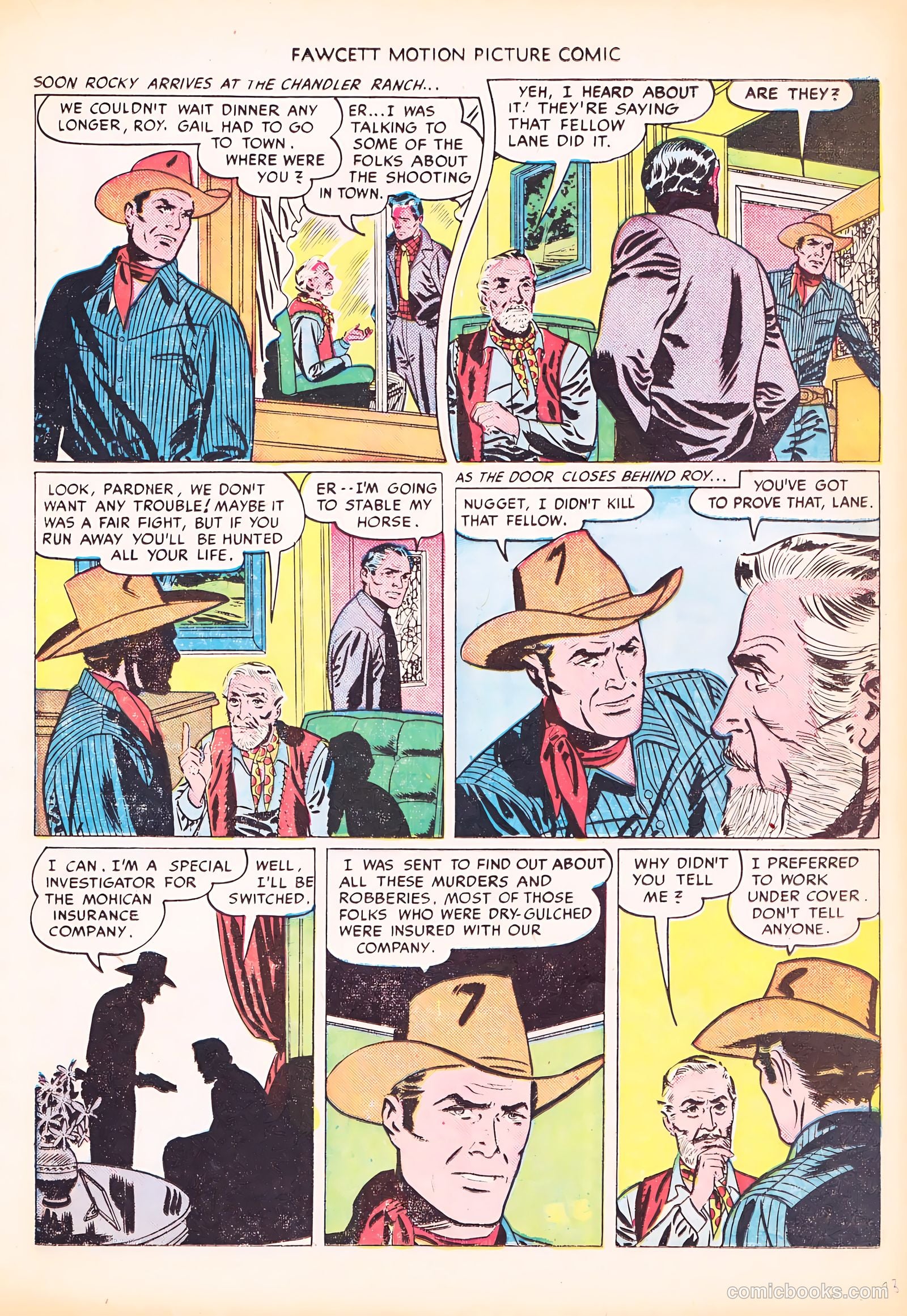 Motion Picture Comics 103 Covered Wagon Raid #1 — page 17 of 36