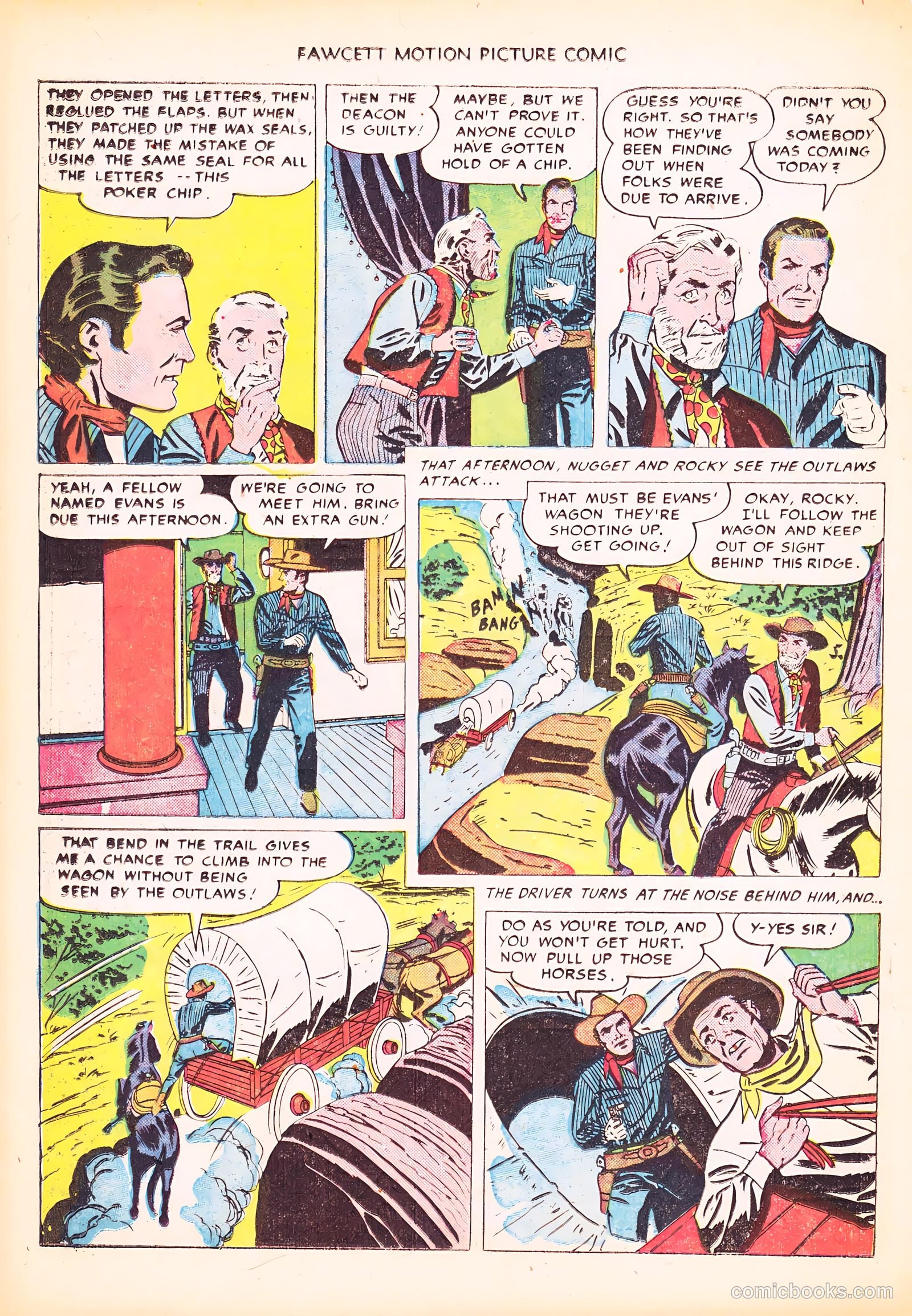 Motion Picture Comics 103 Covered Wagon Raid #1 — page 26 of 36