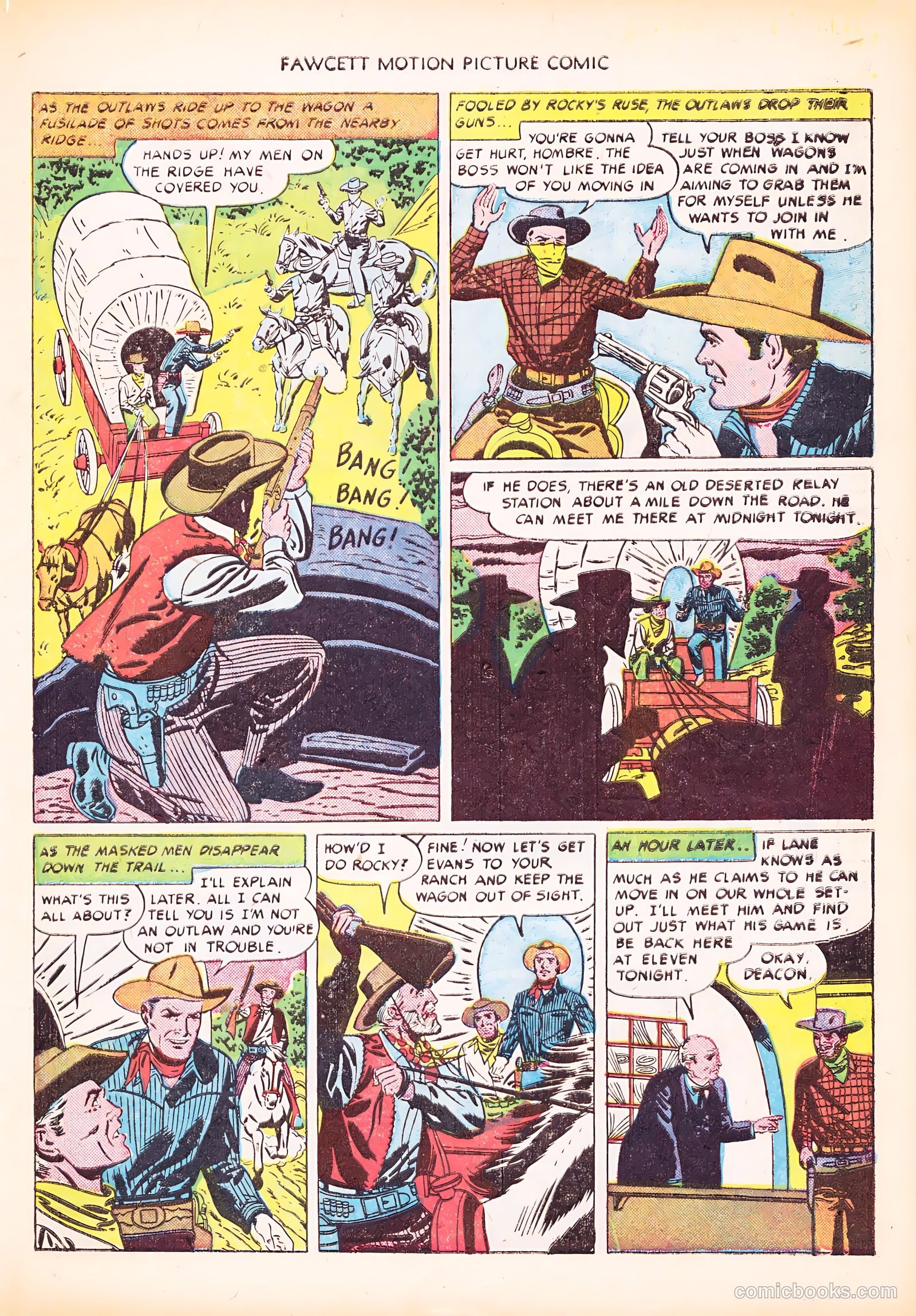 Motion Picture Comics 103 Covered Wagon Raid #1 — page 27 of 36