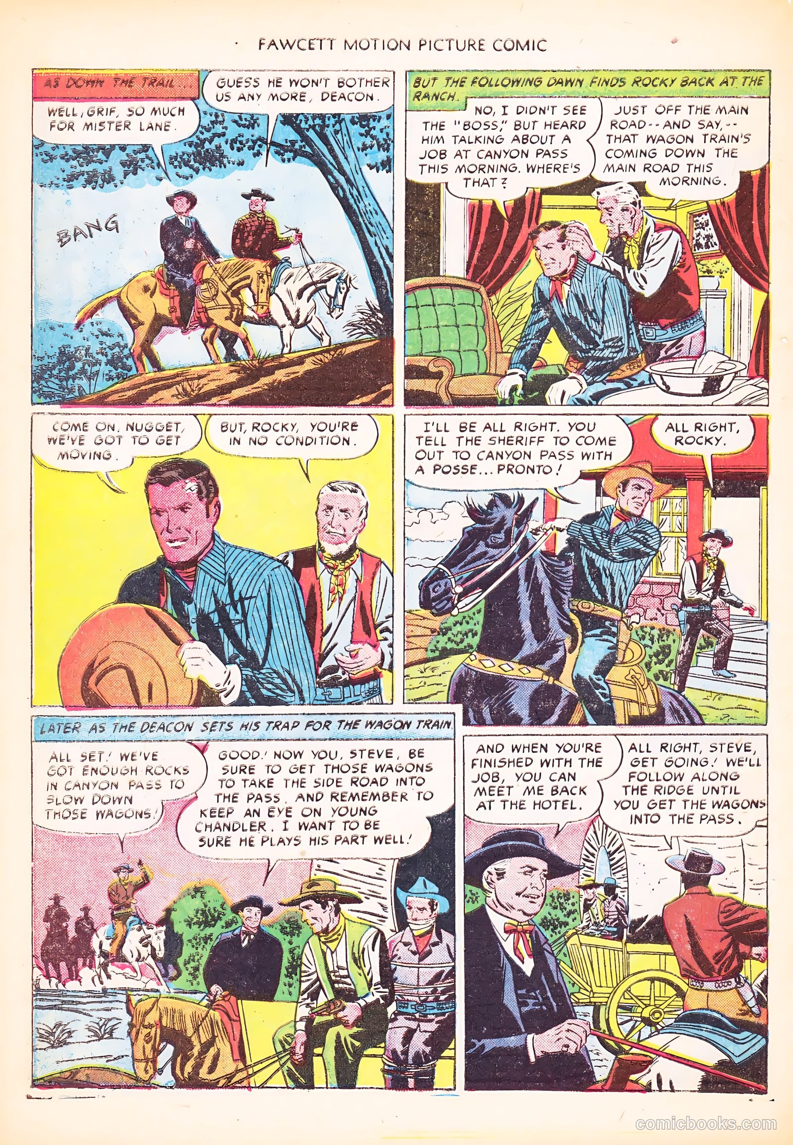 Motion Picture Comics 103 Covered Wagon Raid #1 — page 30 of 36