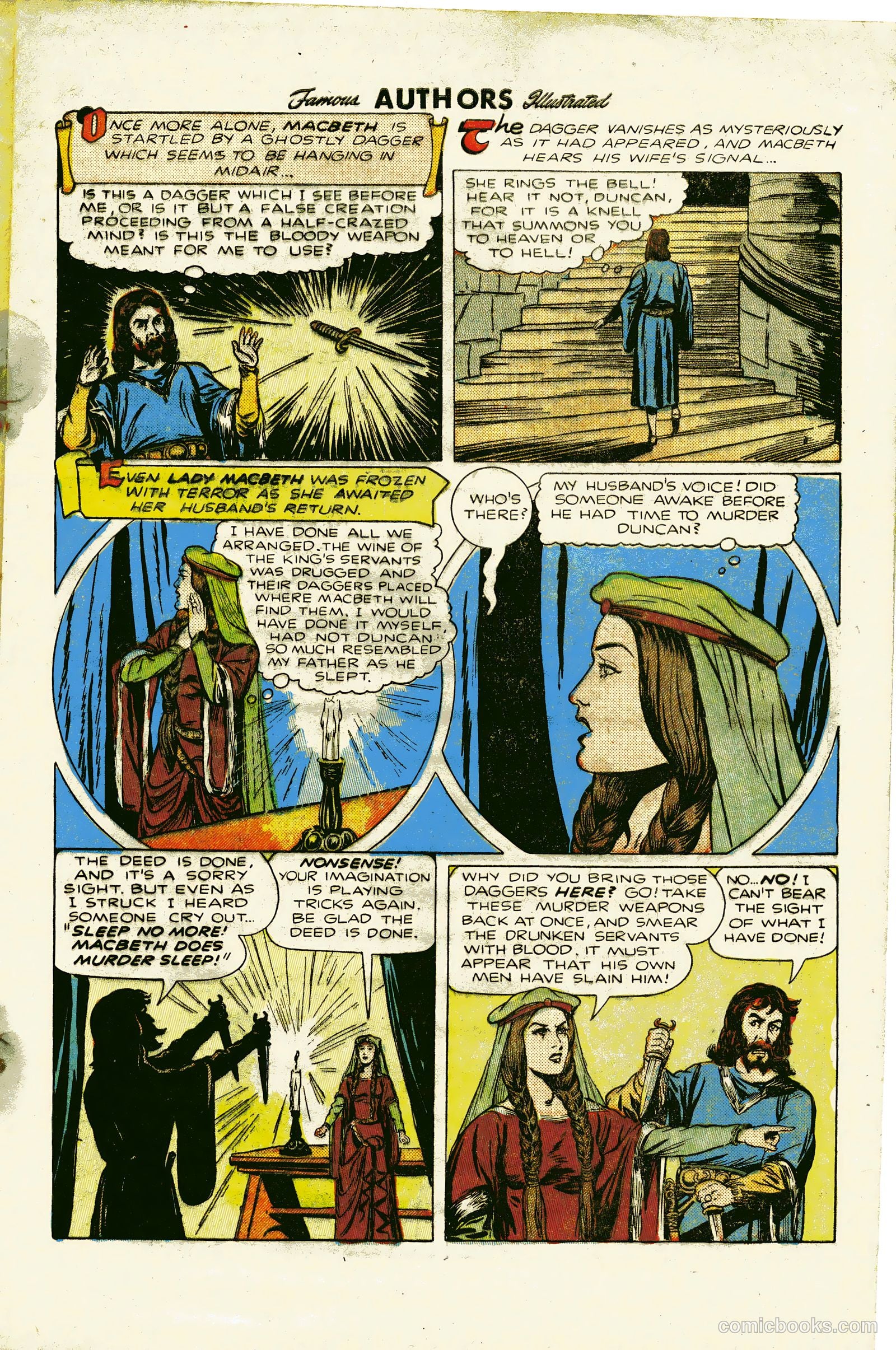 Stories By Famous Authors Illustrated 6 - Macbeth #1 — page 9 of 36