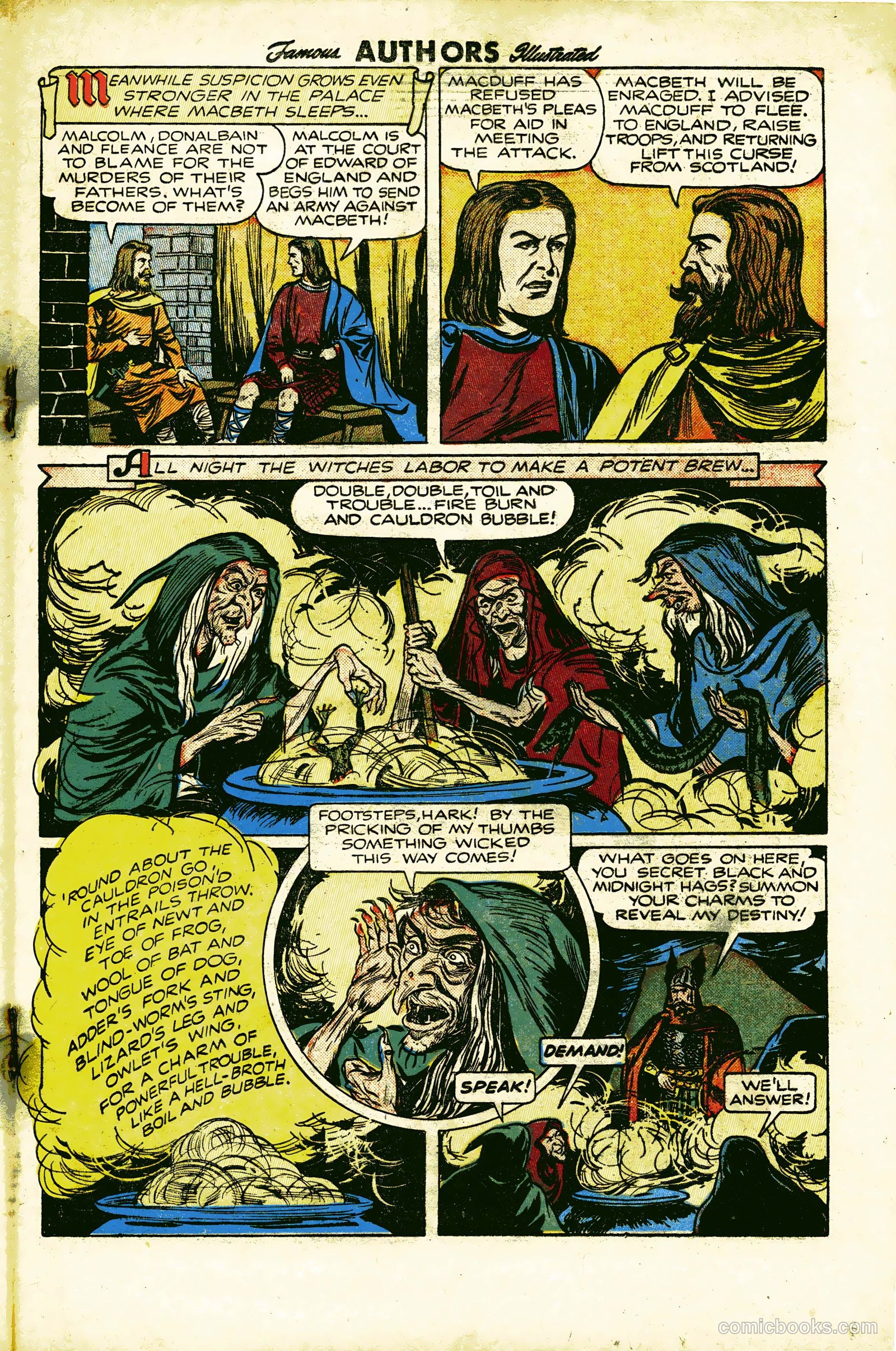 Stories By Famous Authors Illustrated 6 - Macbeth #1 — page 19 of 36