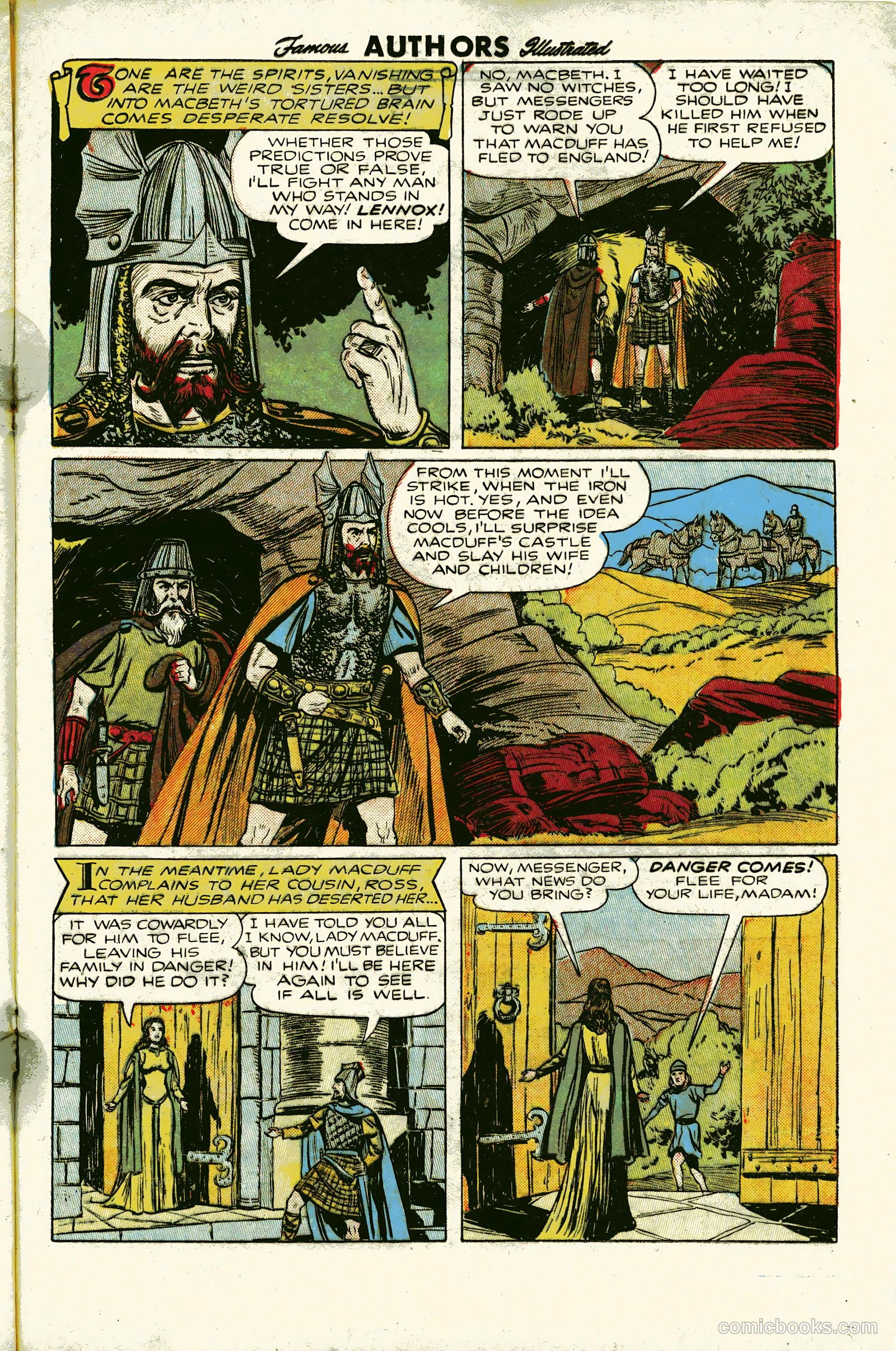 Stories By Famous Authors Illustrated 6 - Macbeth #1 — page 21 of 36