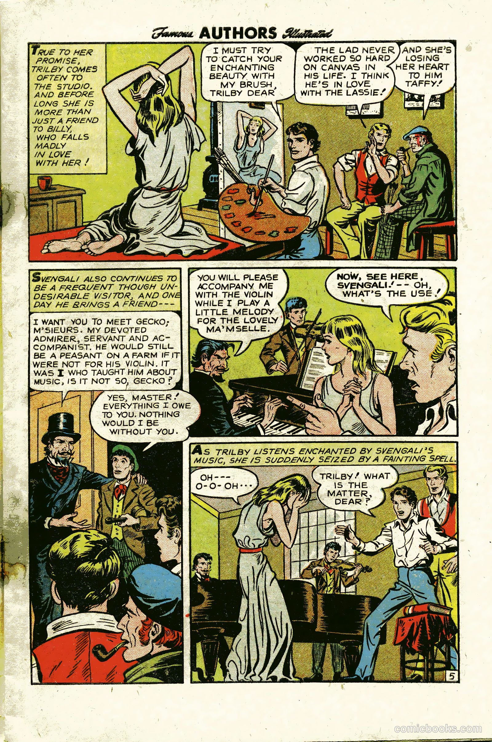 Stories By Famous Authors Illustrated 12 - La Svengali #1 — page 7 of 36