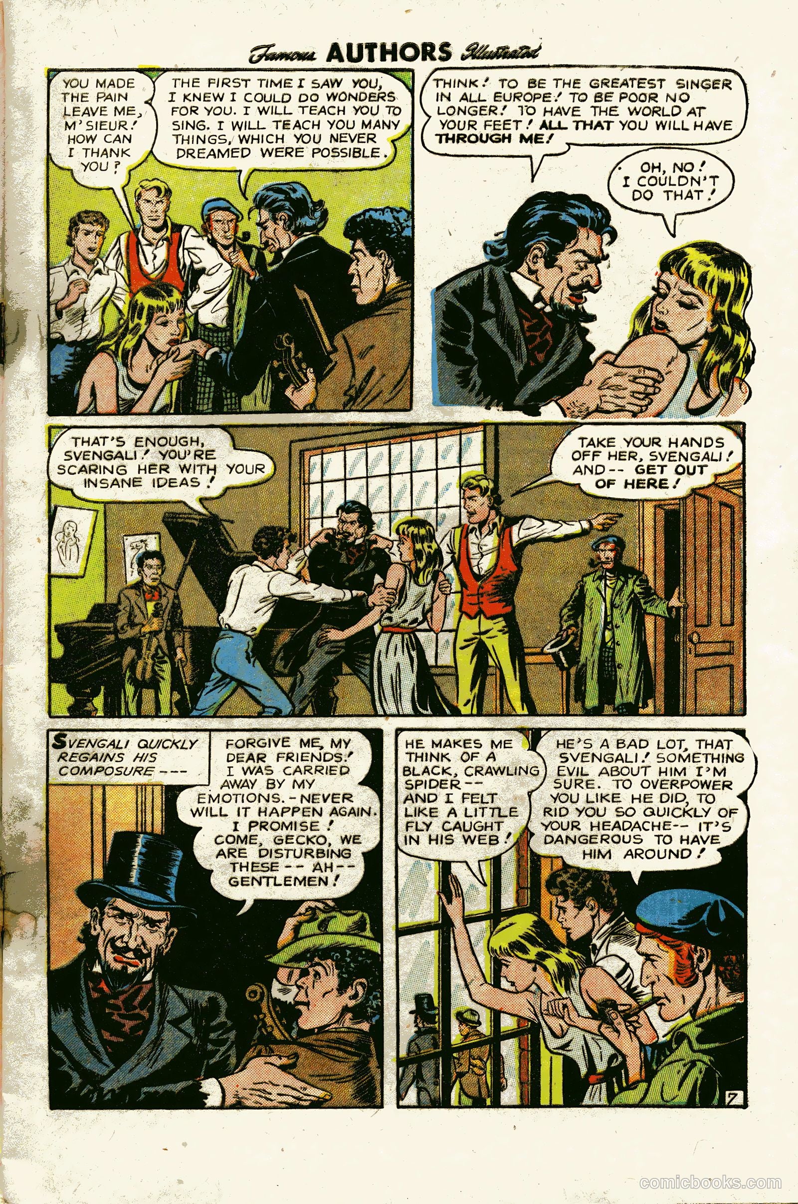 Stories By Famous Authors Illustrated 12 - La Svengali #1 — page 9 of 36