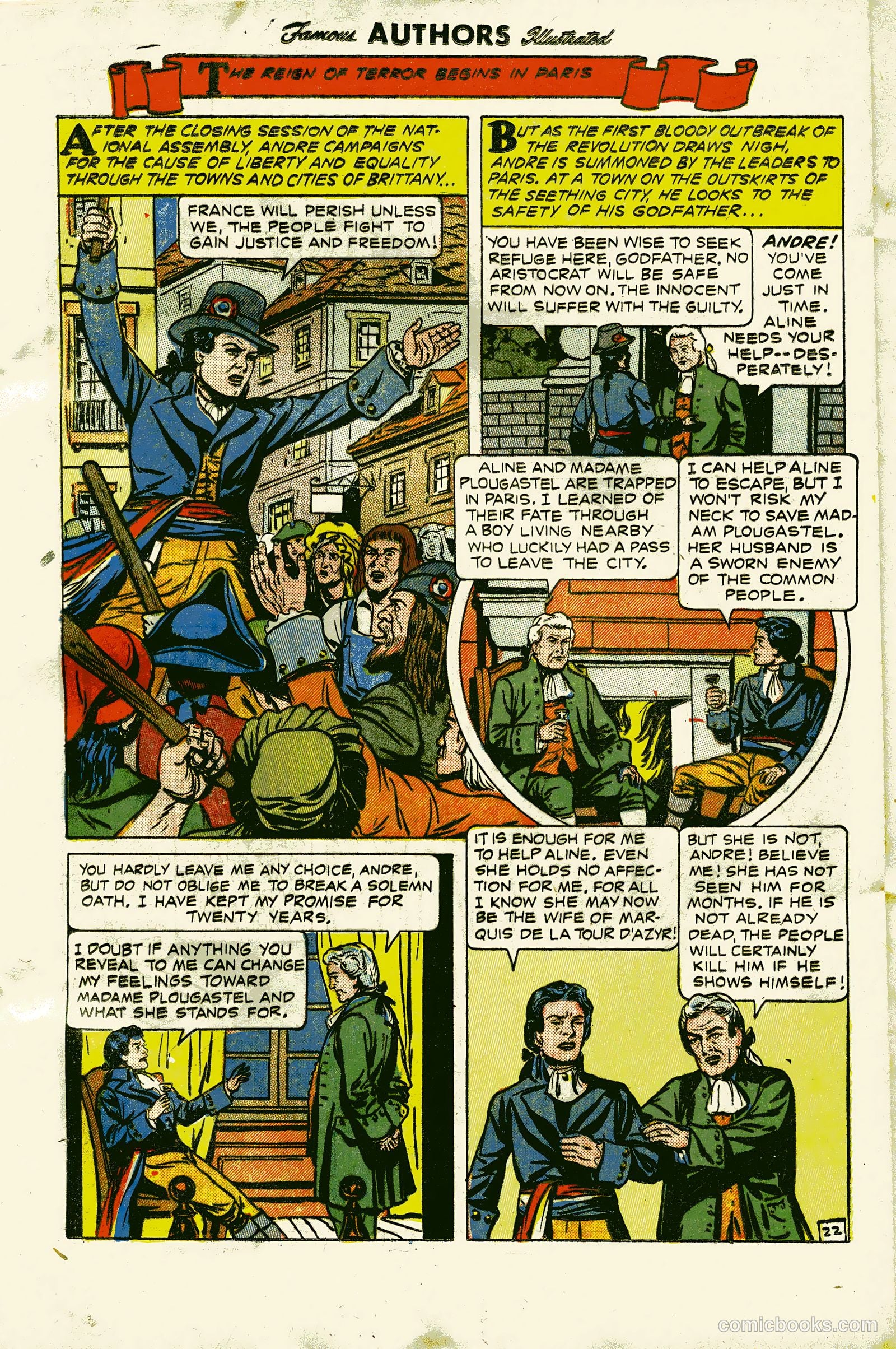 Stories By Famous Authors Illustrated 13 - Scaramouche #1 — page 24 of 36