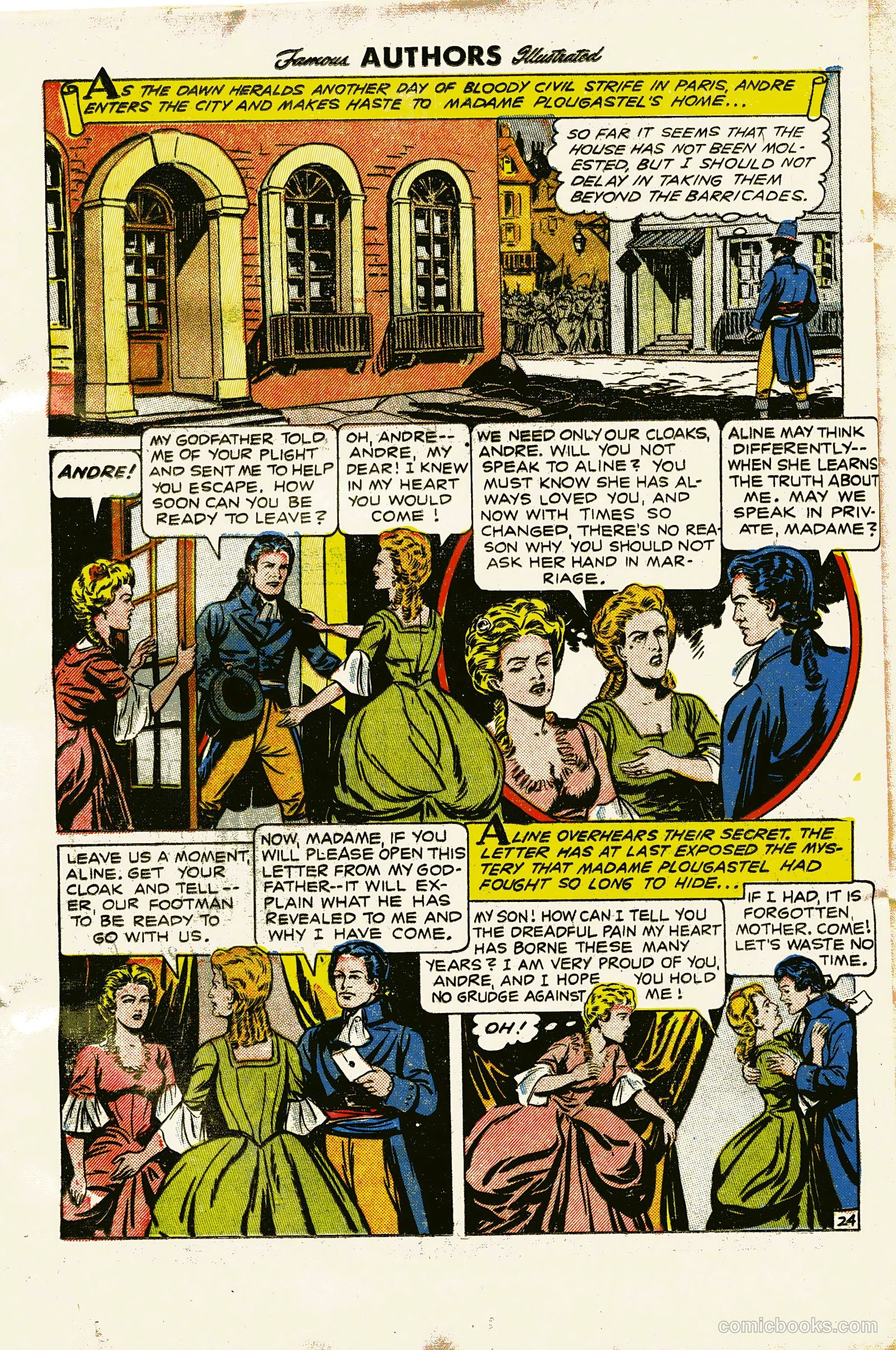 Stories By Famous Authors Illustrated 13 - Scaramouche #1 — page 26 of 36