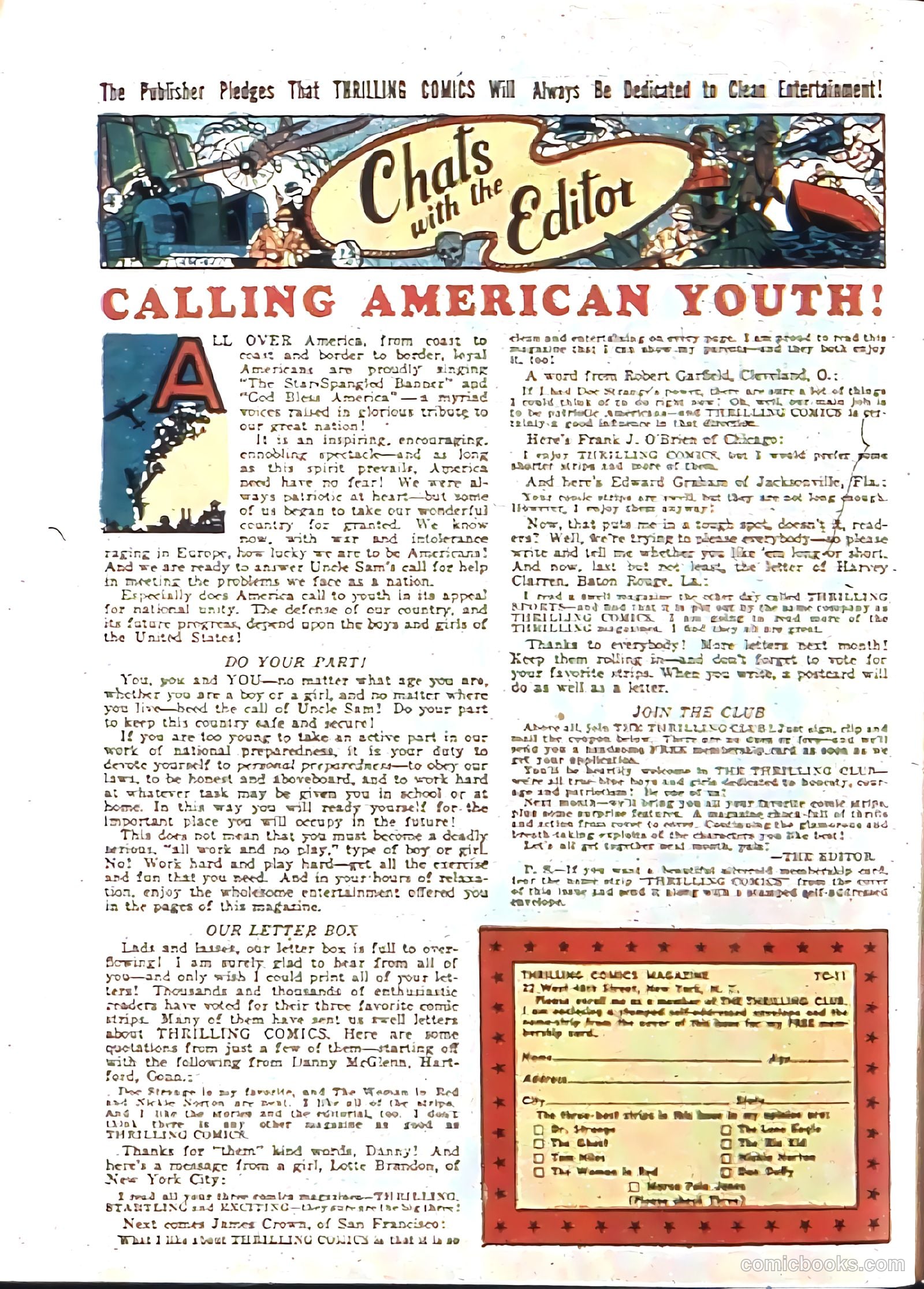 Thrilling Comics #11 (1940) — page 64 of 68
