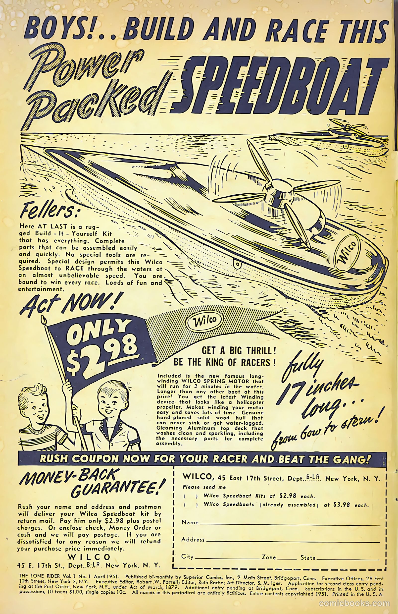 The Lone Rider #1 (1950) — page 2 of 52