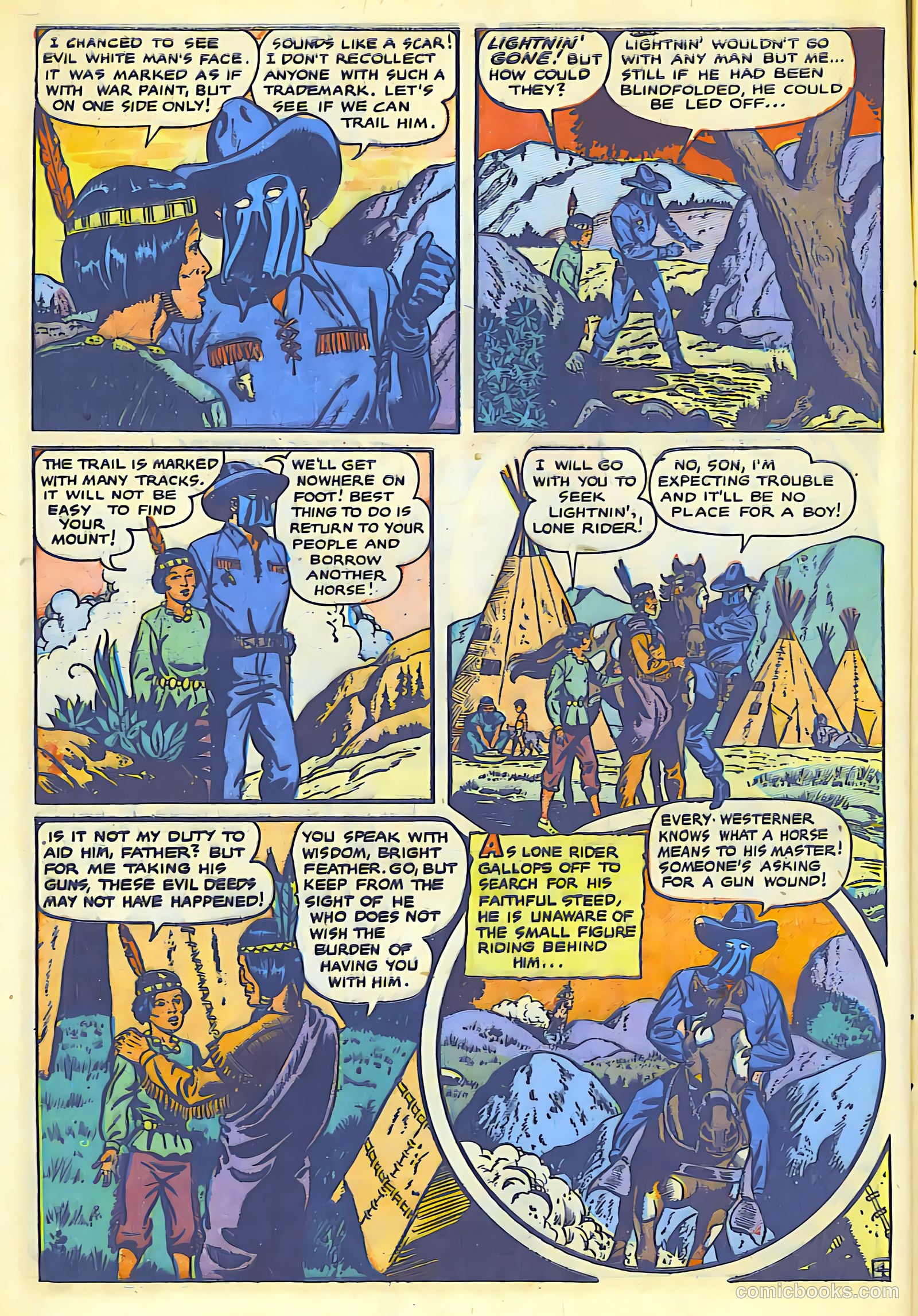 The Lone Rider #1 (1950) — page 6 of 52