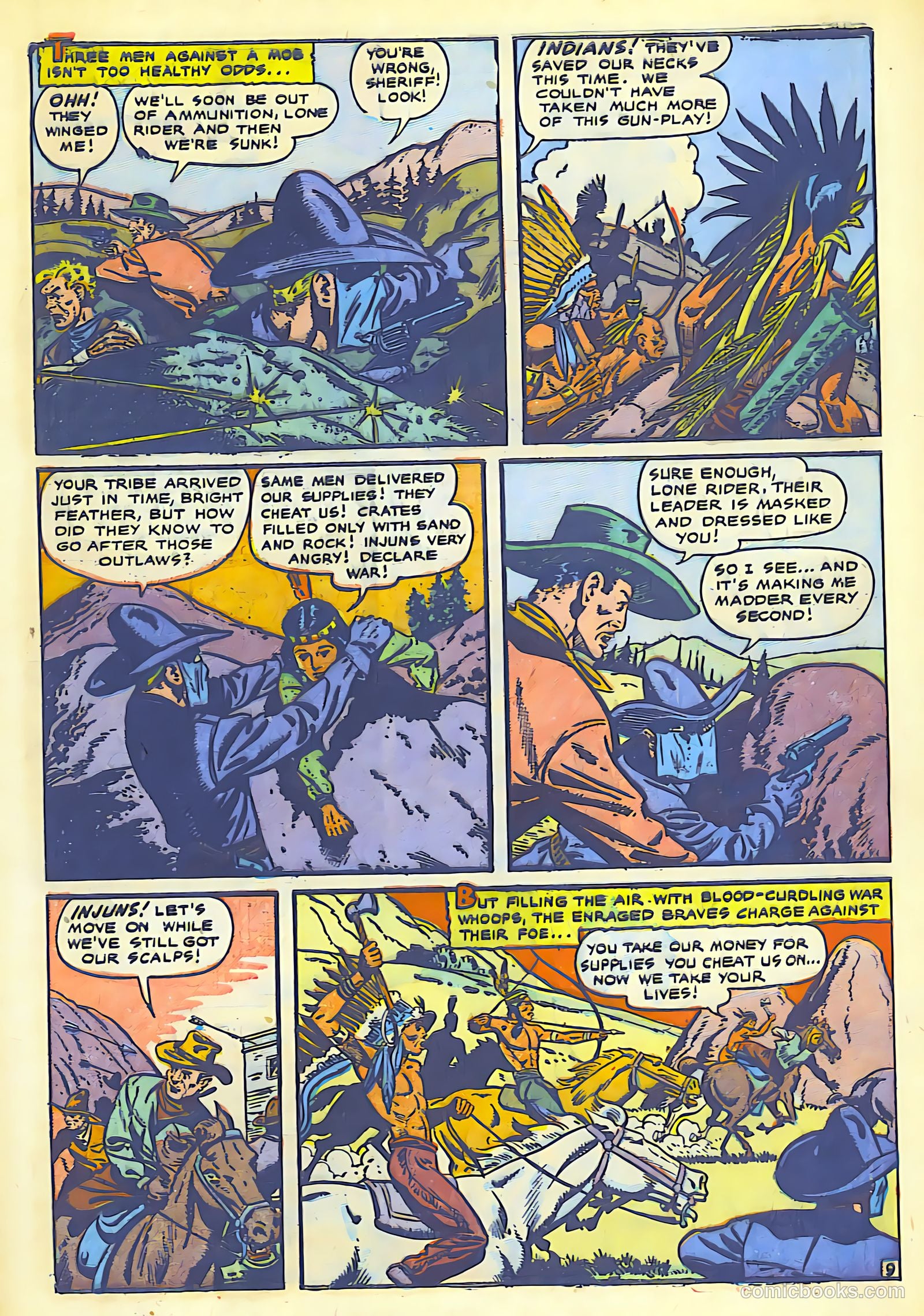 The Lone Rider #1 (1950) — page 11 of 52