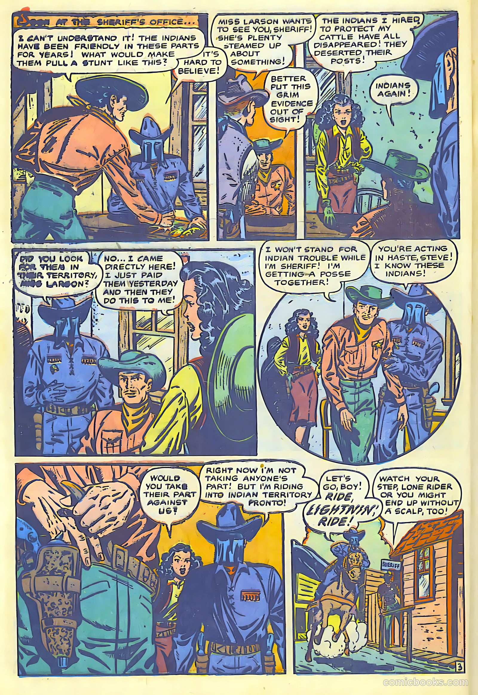 The Lone Rider #1 (1950) — page 42 of 52