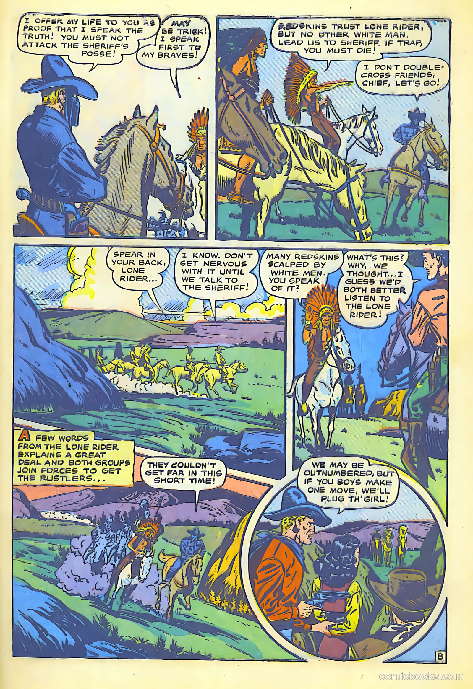The Lone Rider #1 (1950) — page 47 of 52