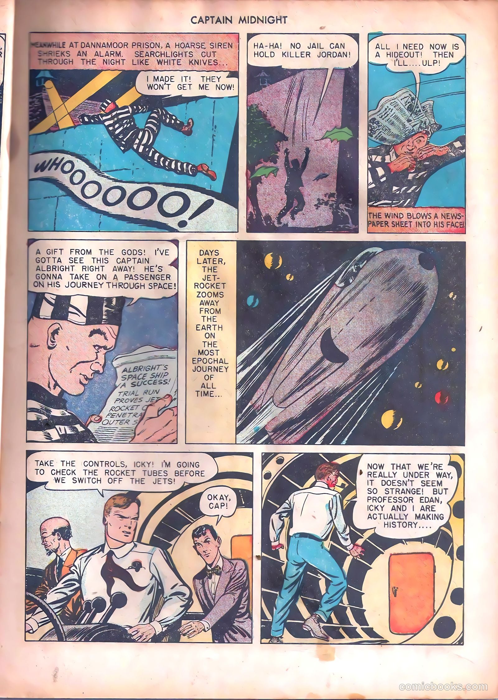captain midnight in outer space #nn — page 14 of 110