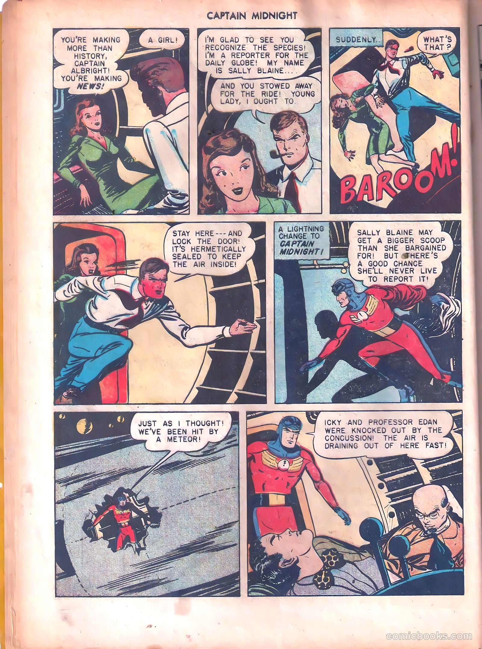 captain midnight in outer space #nn — page 15 of 110