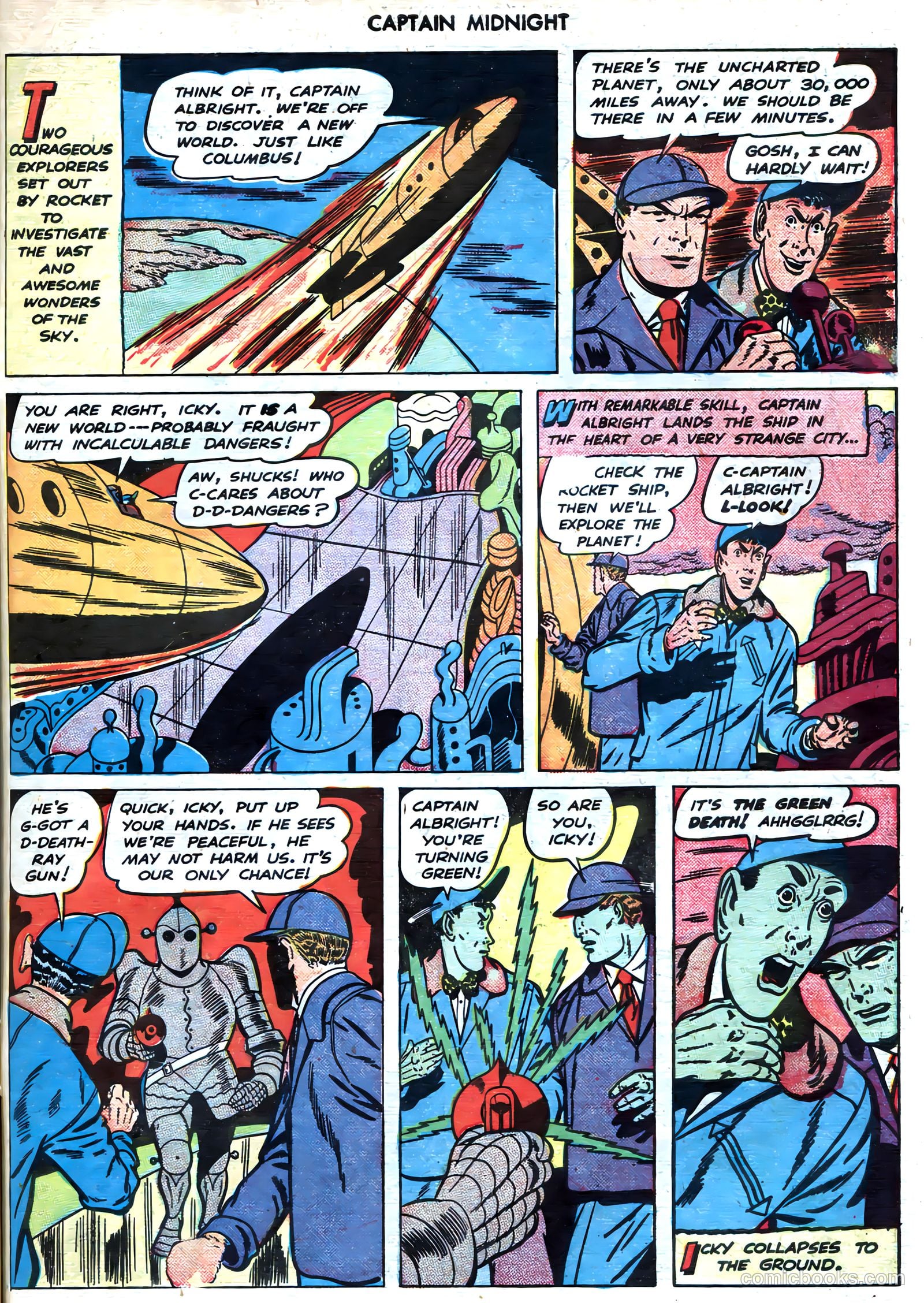 captain midnight in outer space #nn — page 76 of 110