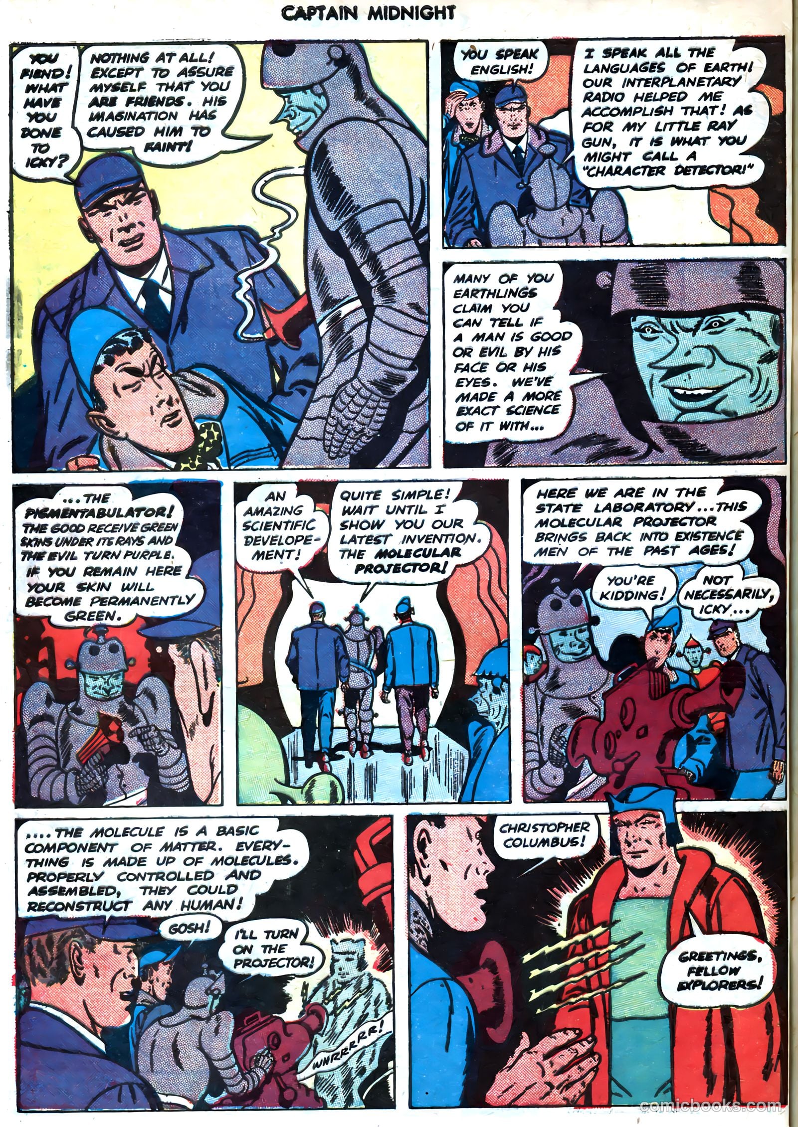 captain midnight in outer space #nn — page 77 of 110