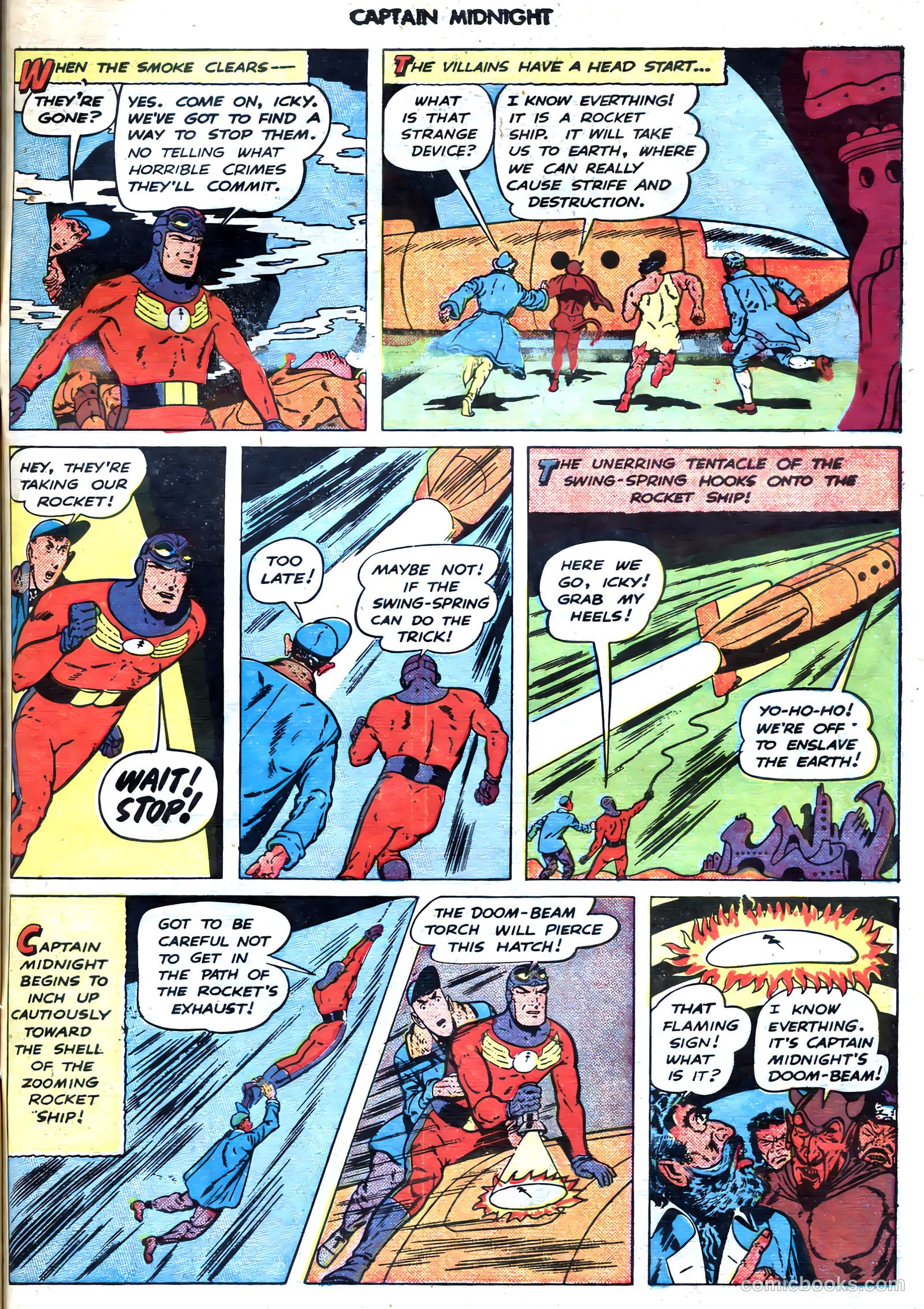 captain midnight in outer space #nn — page 80 of 110