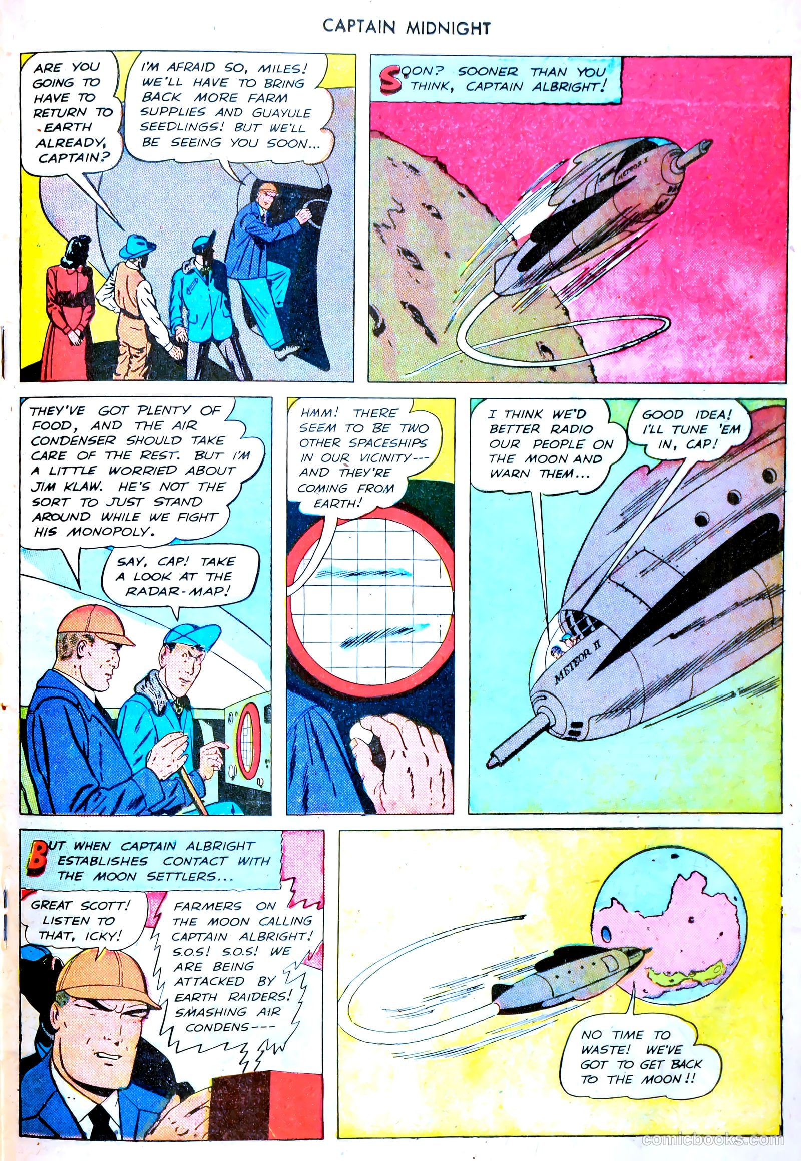 captain midnight in outer space #nn — page 84 of 110