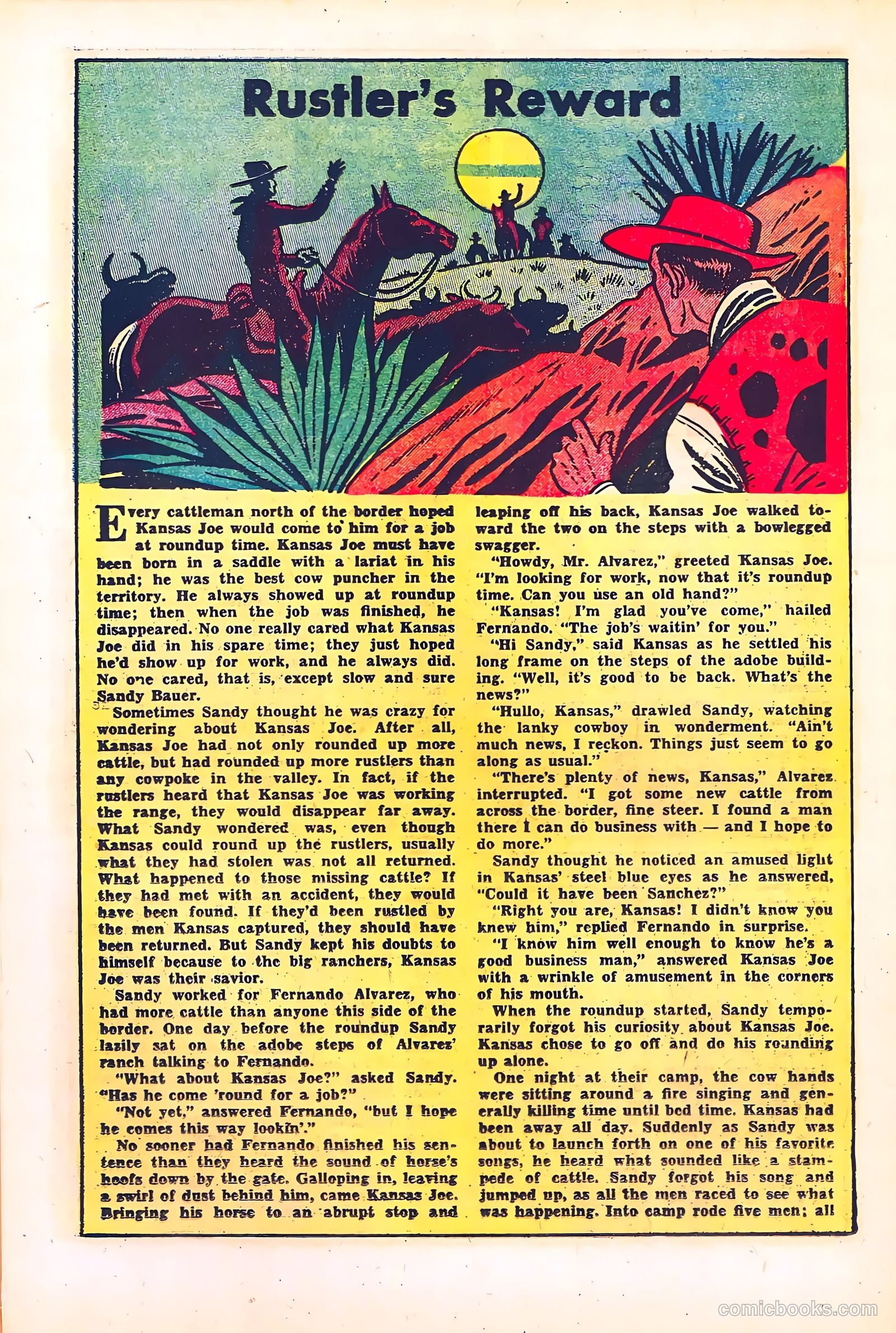 Black Diamond Western #35 (1949) — page 20 of 36