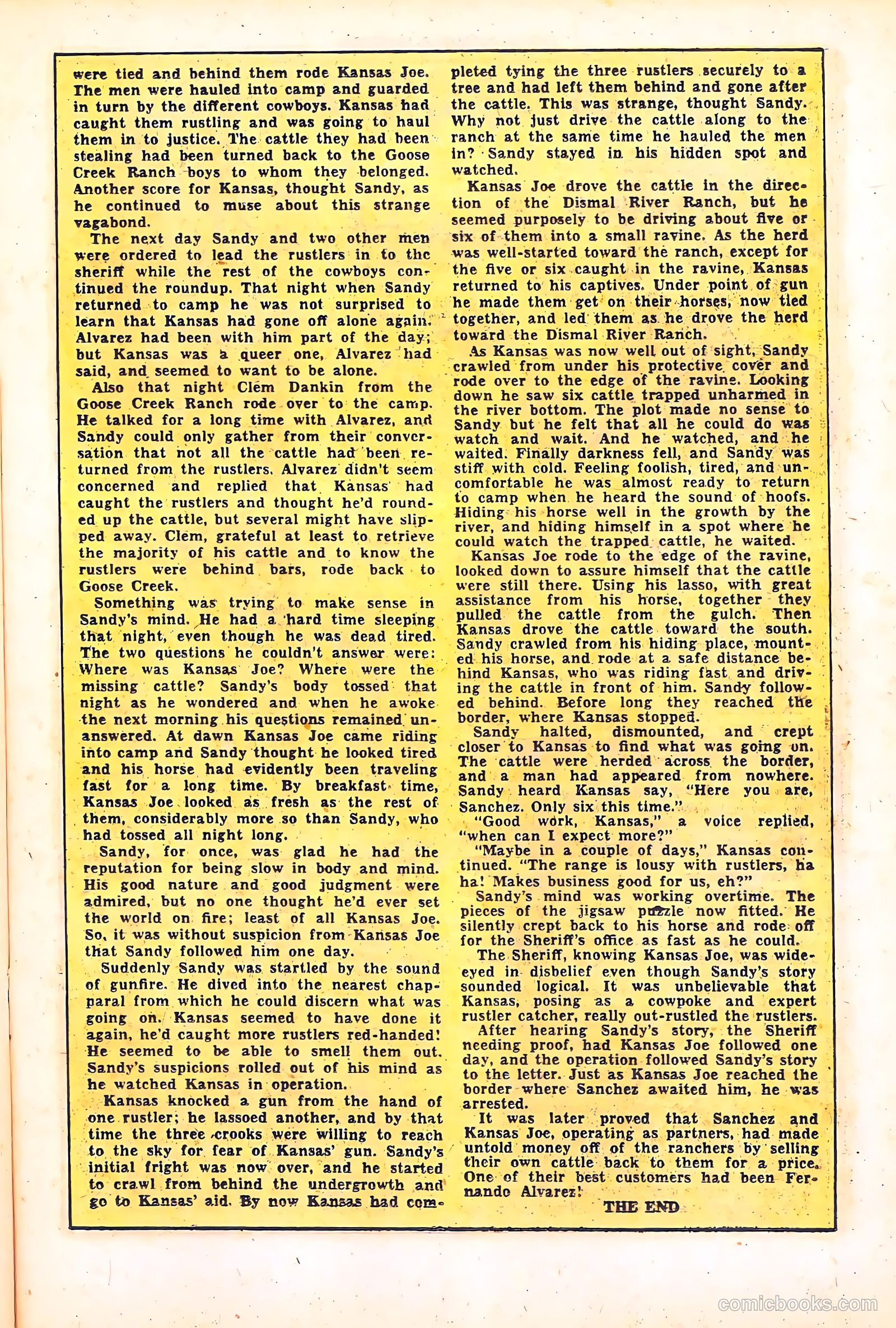 Black Diamond Western #35 (1949) — page 21 of 36