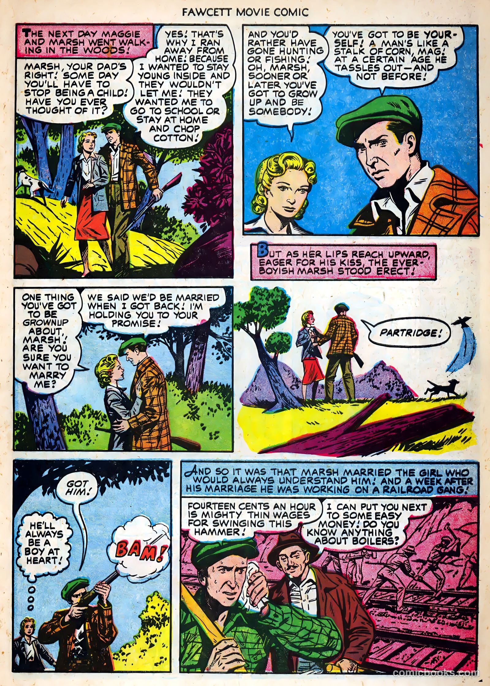 Fawcett Movie Comic 19 - Carbine Williams #1 — page 9 of 36